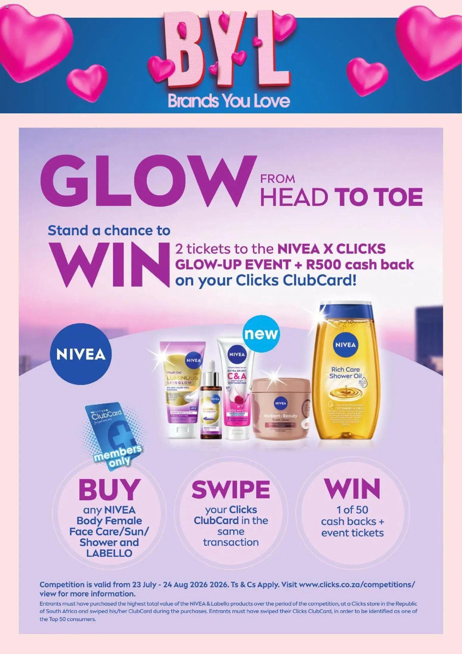 New Clicks catalogue – valid from 01/08/2026 | Page: 28 | Products: Shower, Vitamins, Oil