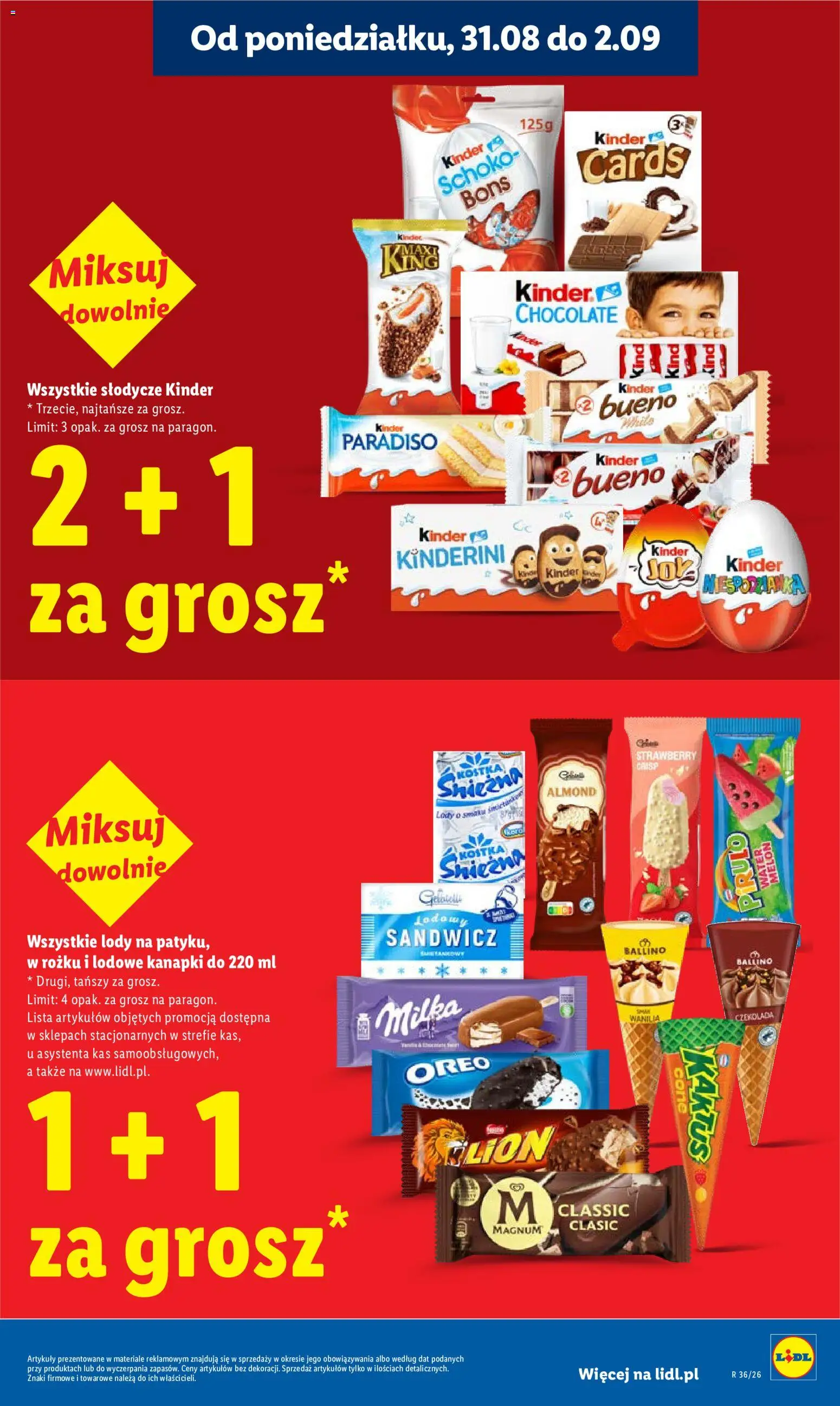 Lidl Polsko leták od 31.08.2026 | Strana: 11 | Produkty: Milka, Schoko Bons, Magnum, Oreo