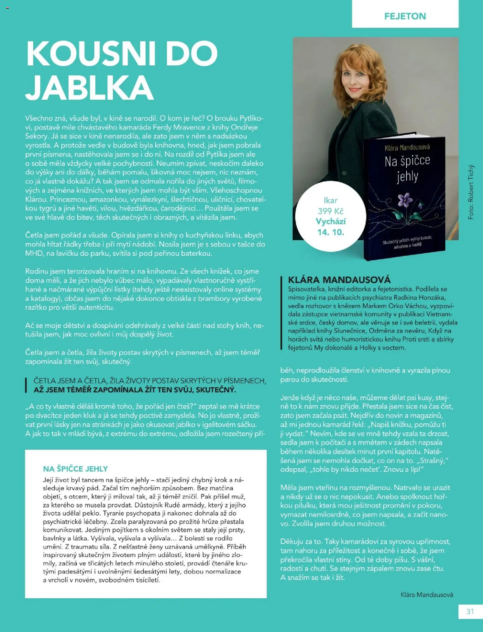 Knižní klub magazín od 01.10.2026 | Strana: 31 | Produkty: Knihy, Jablka, Brambory