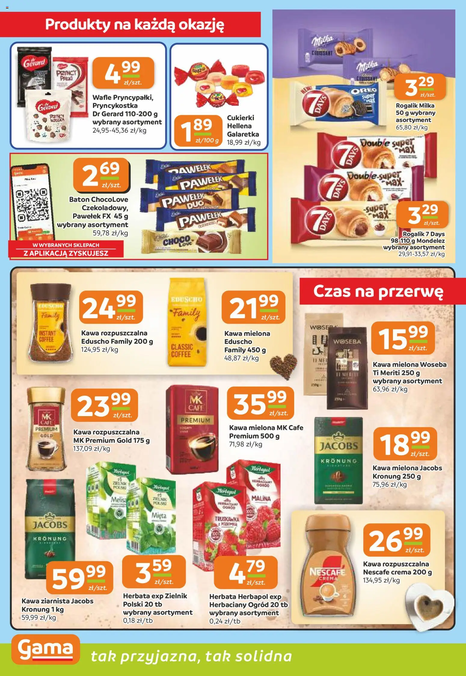 Gama gazetka od 21.05.2026 | Strona: 6 | Produkty: Kawa ziarnista, Mięta, Baton, Kawa