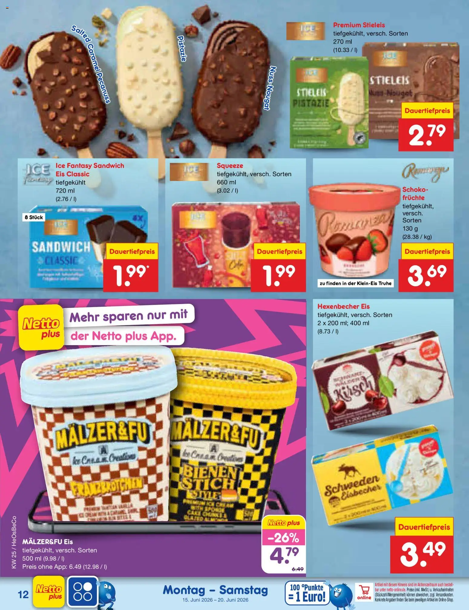 Netto Marken-Discount Prospekt – gültig ab 15.06.2026 | Seite: 16 | Produkte: Truhe, Eis