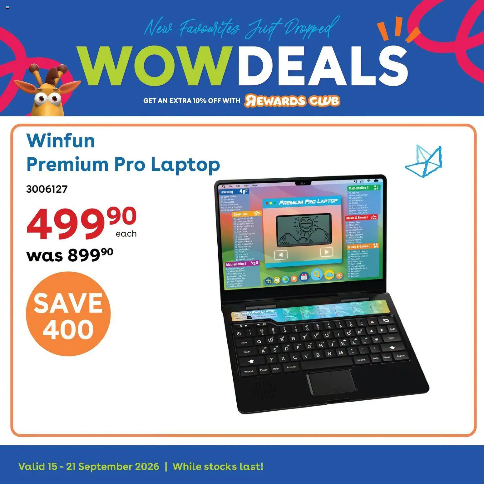 New Toys R Us catalogue – valid from 15/09/2026 | Page: 6 | Products: Games, Laptop