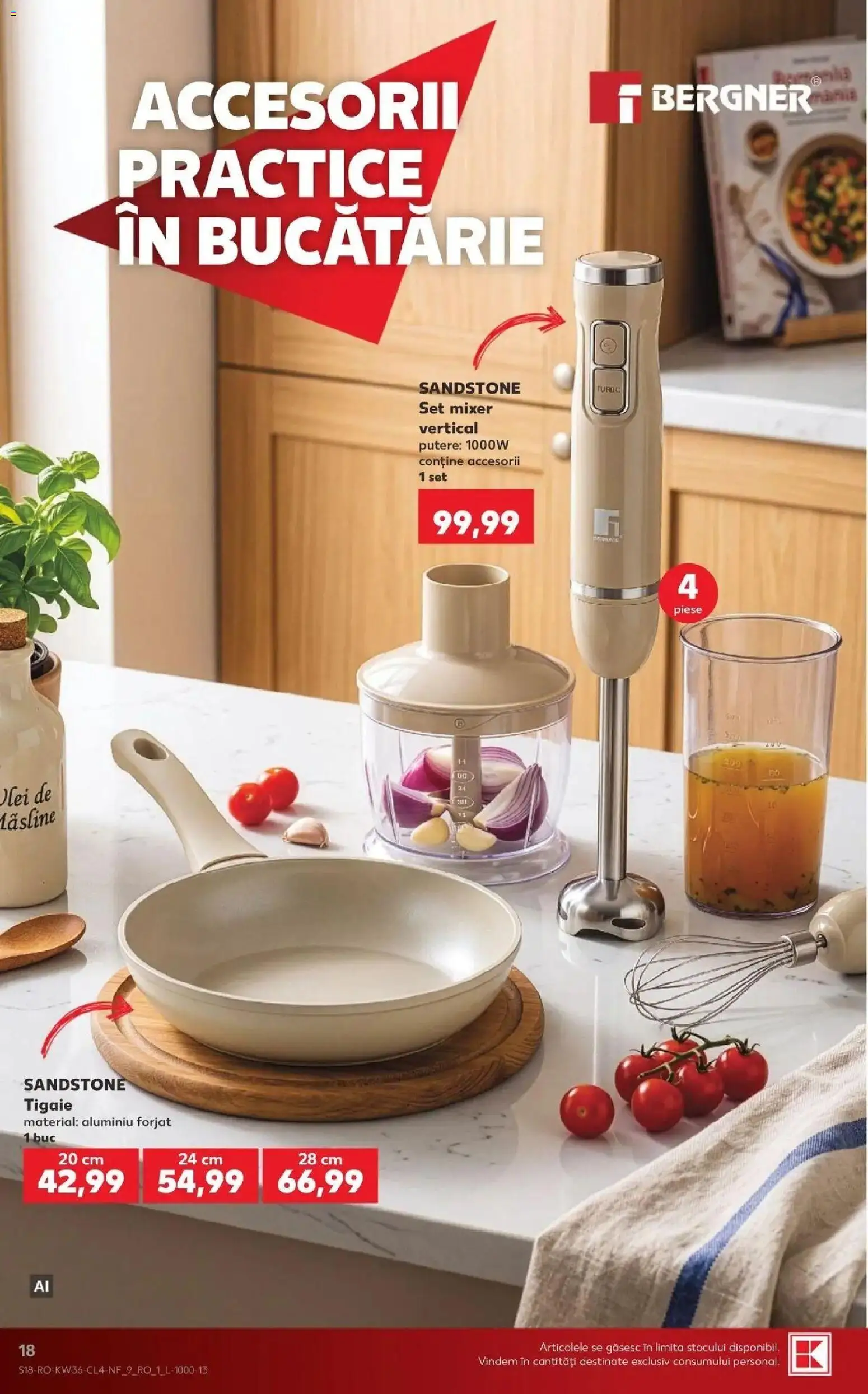 Kaufland Viseu de Sus 02.09.2026 - Revista si Oferta | Pagină: 18 | Produse: Tigaie, Mixer, Bucătărie, Mixer vertical