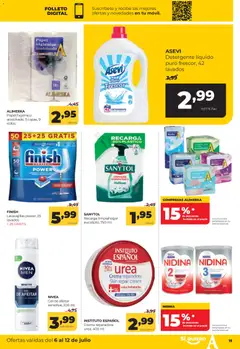 Vista previa Alimerka folleto Asturias válido desde el 06/07/2026 | Página: 15 | Productos: Gel de afeitar, Detergente, Lavavajillas, Γλυφιτζούρι