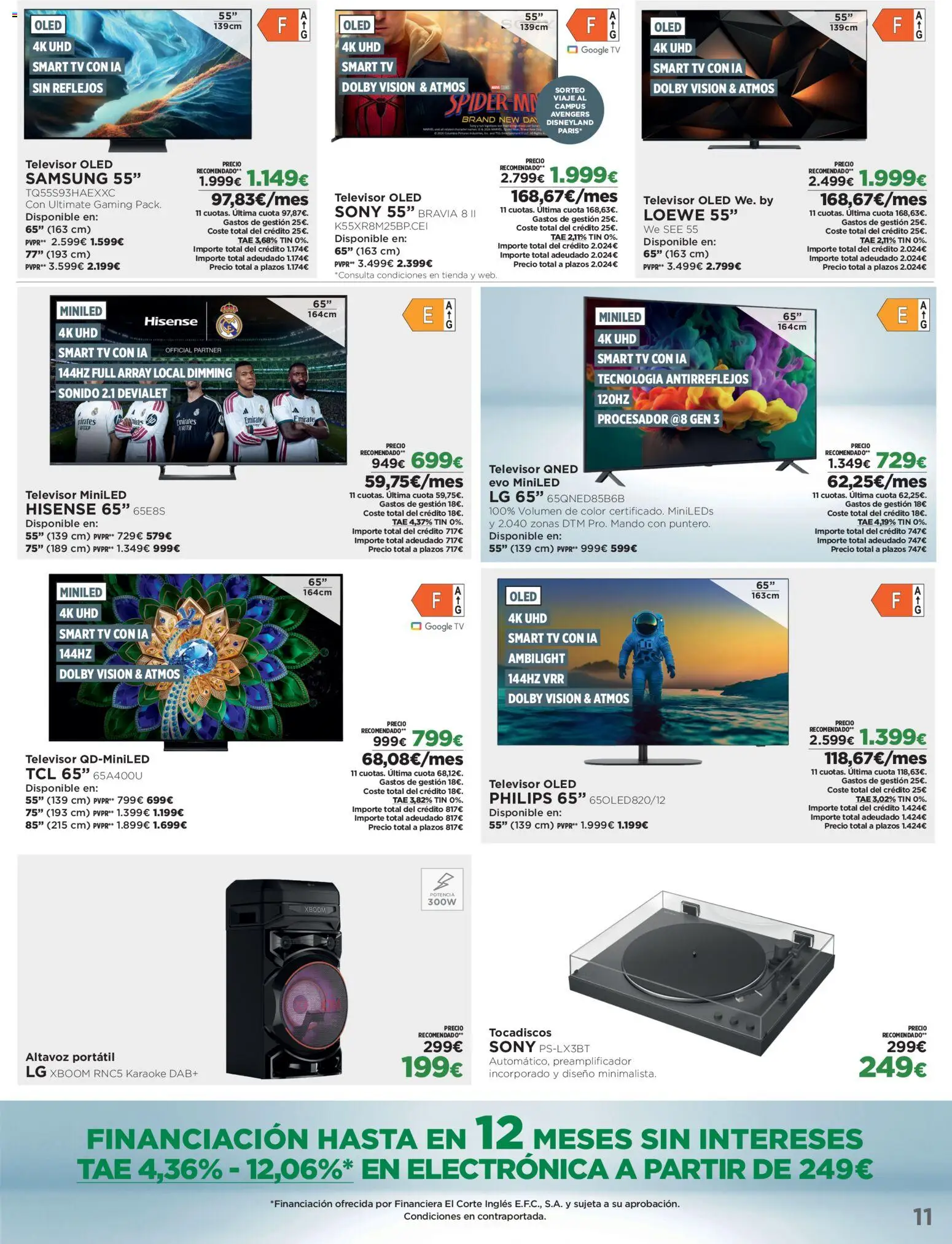 El Corte Inglés Los Tecnoprecios │ válido desde el 05/10/2026 | Página: 11 | Productos: Portátil, Televisor, Altavoz