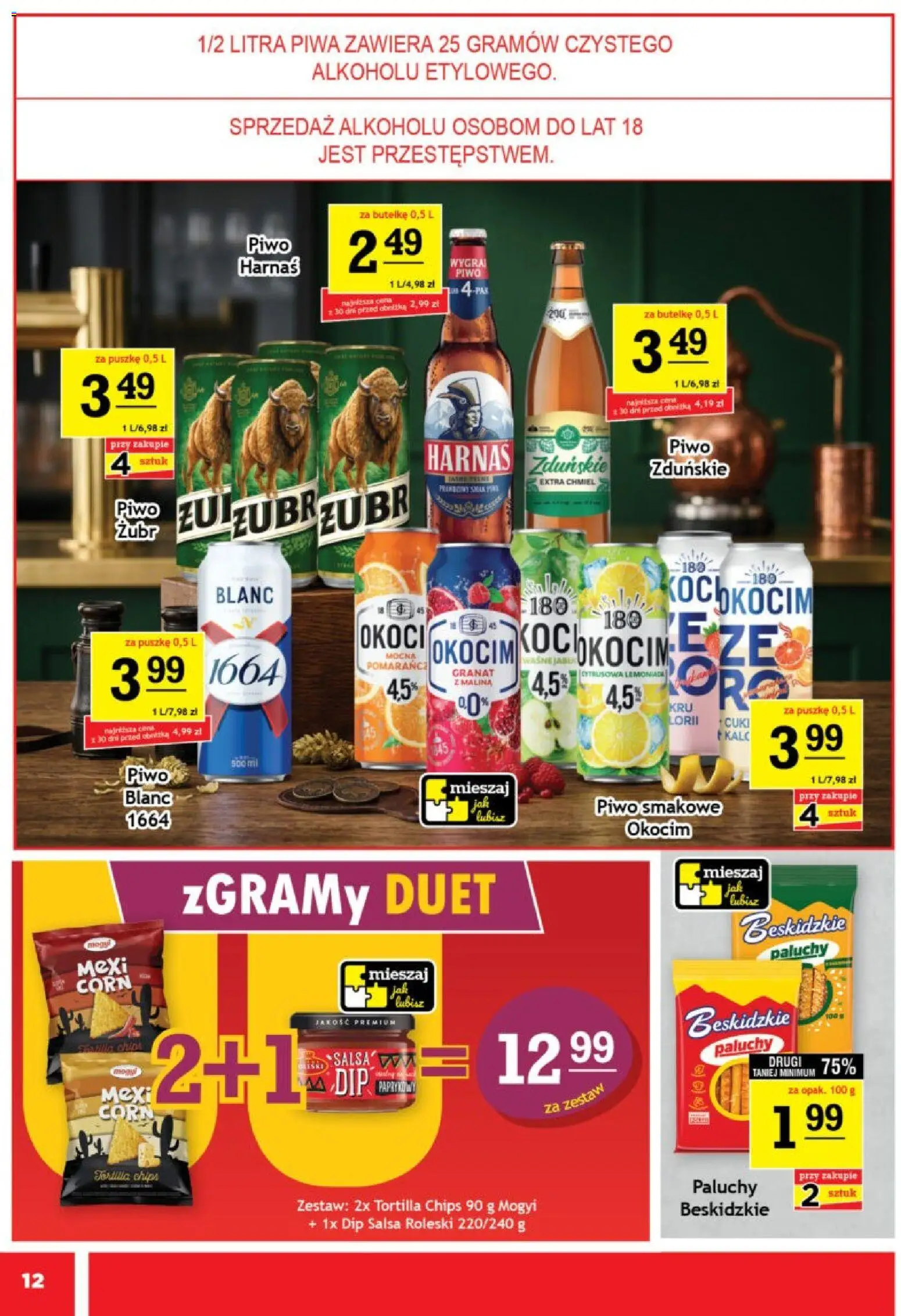 Gram Market gazetka od 12.08.2026 | Strona: 12 | Produkty: Tortilla chips, Tortilla, Lemoniada, Piwo