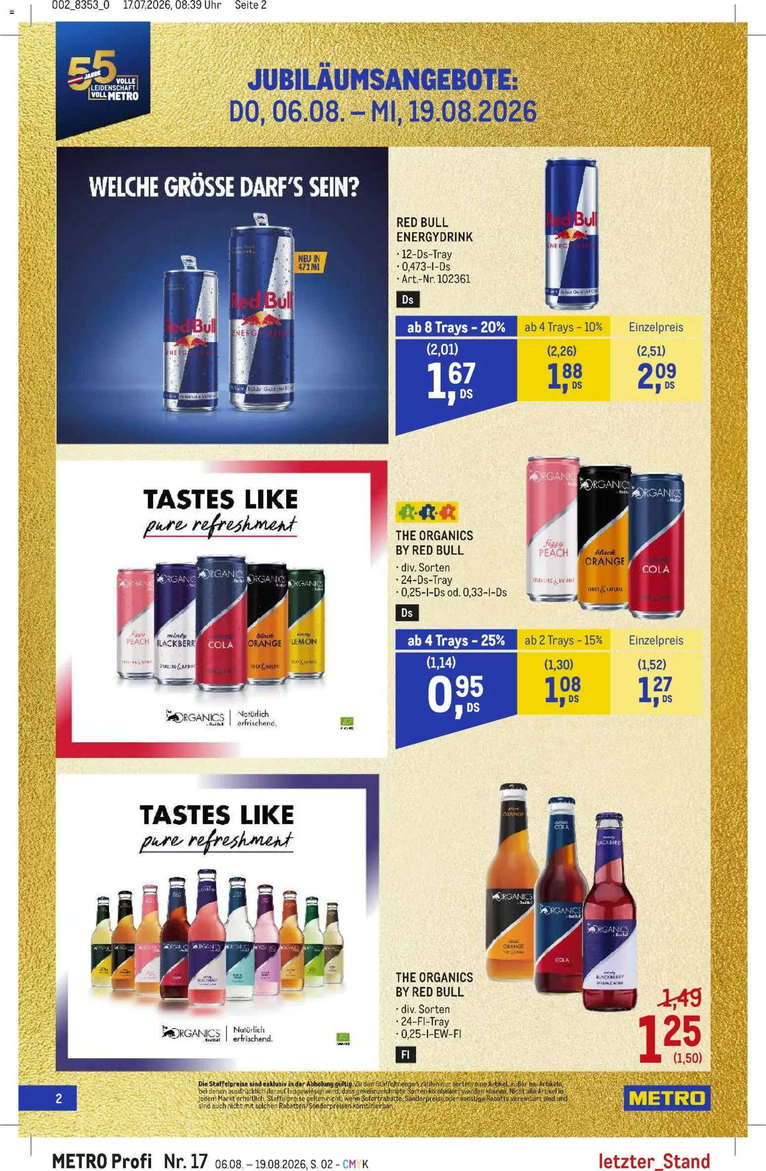 Metro angebote Profi gültig ab 06.08.2026 | Seite: 2 | Produkte: Uhr