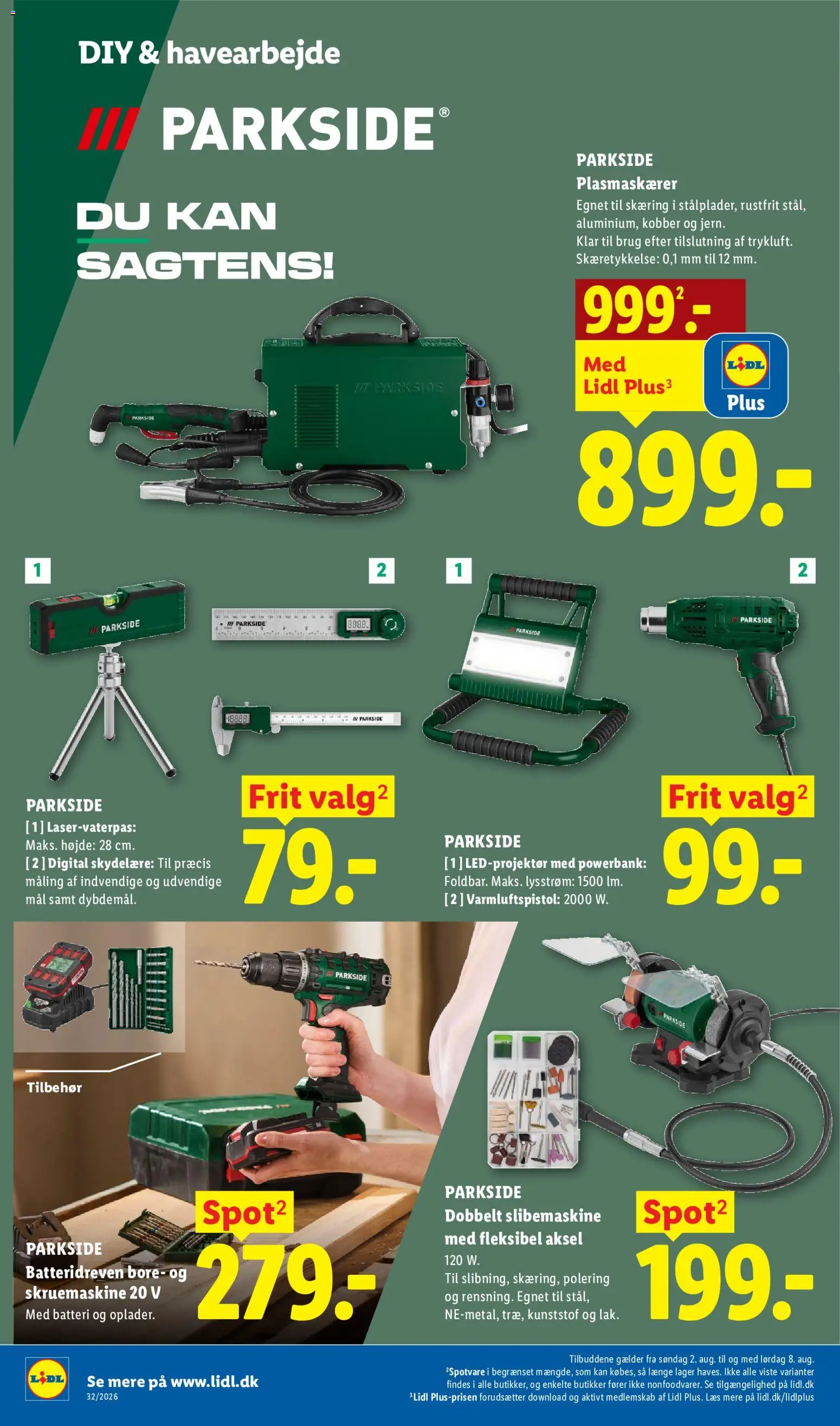 Lidl tilbudsavis – gyldig fra 02/08/2026 | Side: 4 | Produkter: Powerbank, Søm, Maling, Batteri