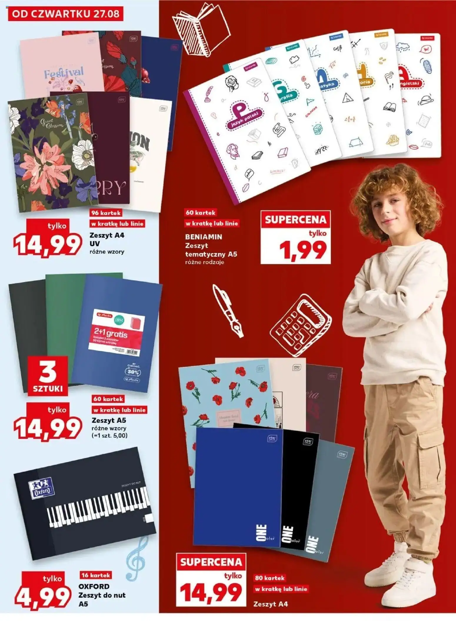 Kaufland Kaufland Wszystko do szkoły od 31.08.2026 - od jutra PDF | Strona: 10 | Produkty: Notebook, Zeszyt