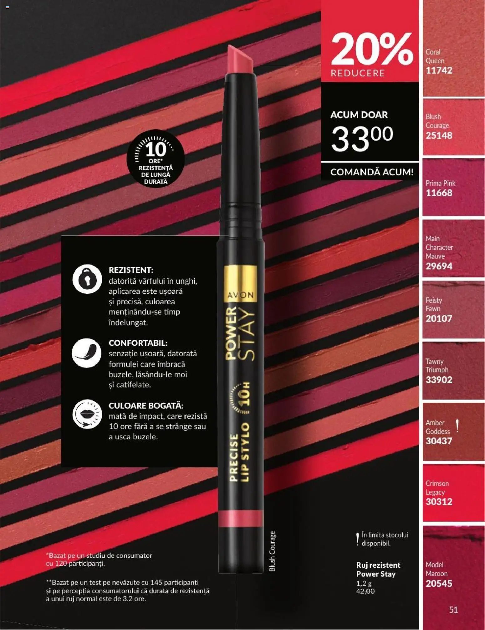 Noul catalog Avon – valabil de la 01.08.2026 | Pagină: 51 | Produse: Blush, Ruj