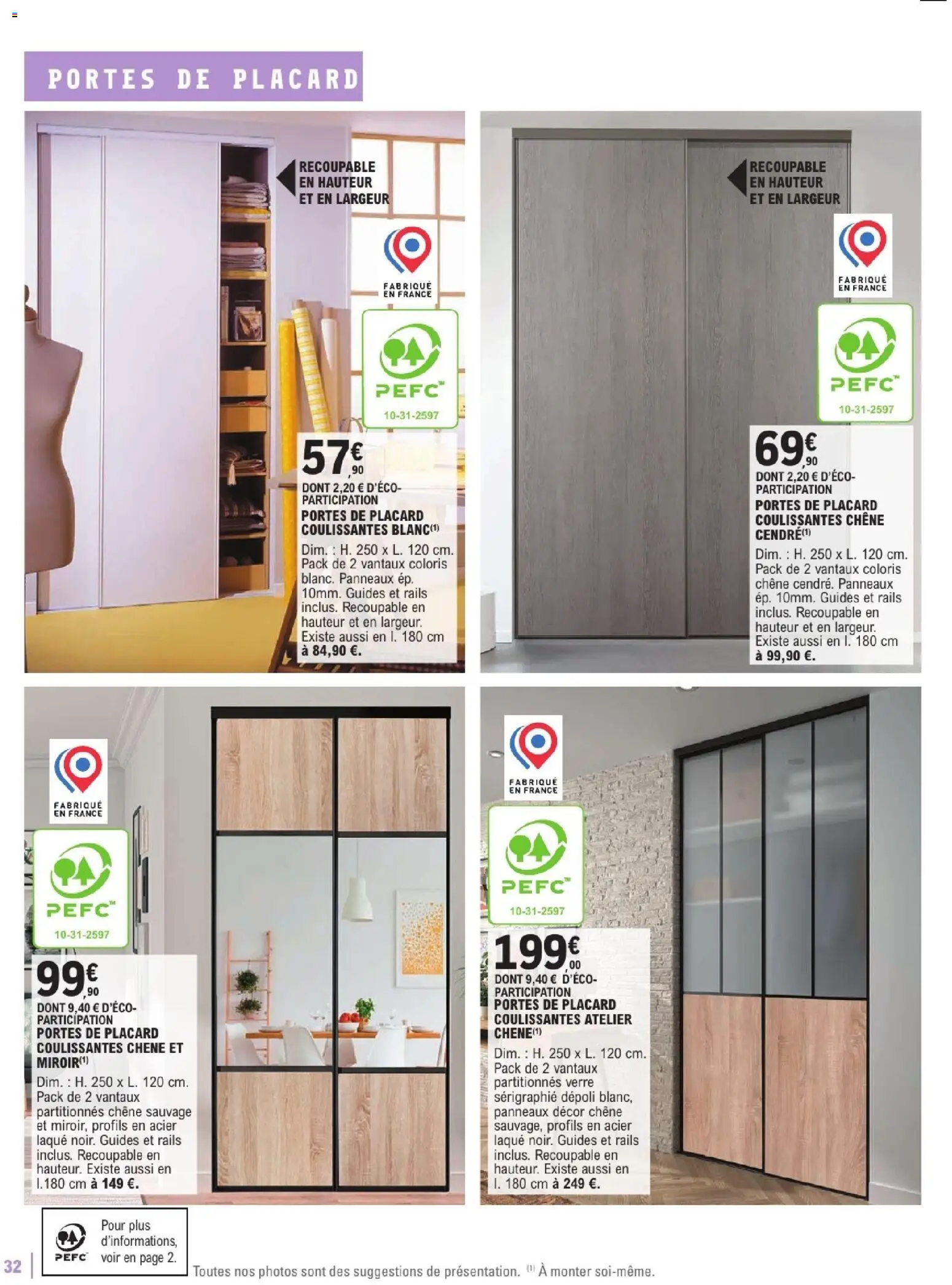 {H1} | Page: 32 | Produits: Placard, Laque, Portes