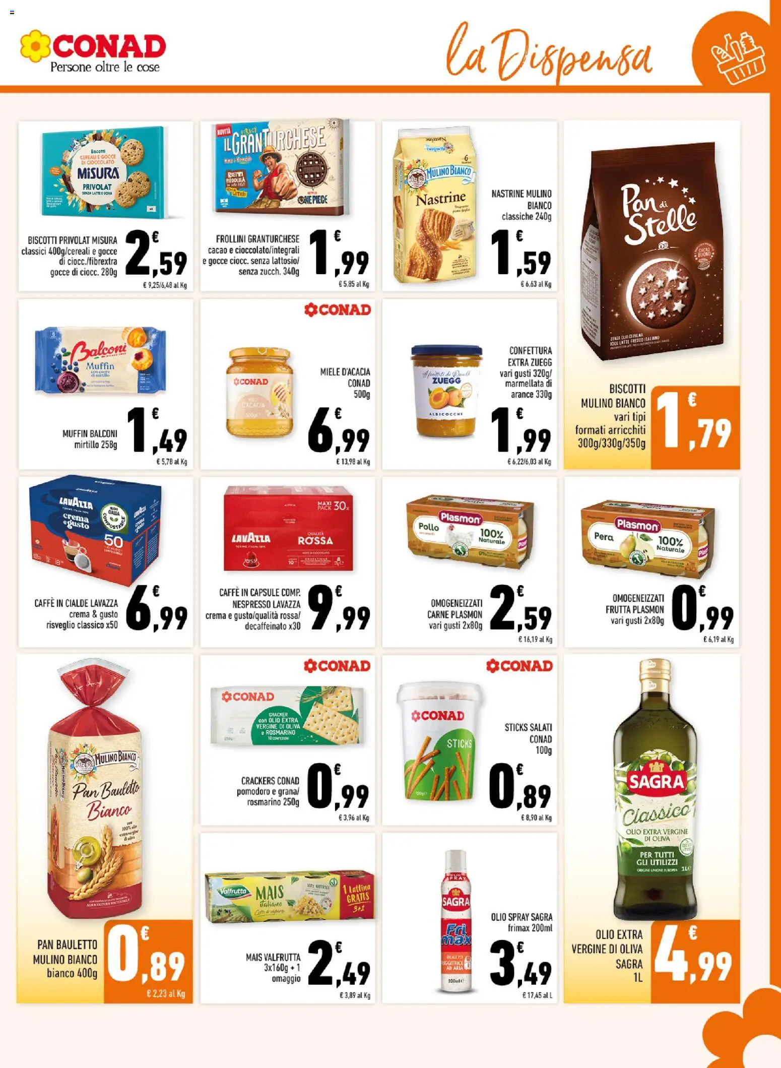 Volantino Conad del 29/07/2026 | Pagina: 11 | Prodotti: Rosmarino, Pollo, Cacao, Caffè in cialde