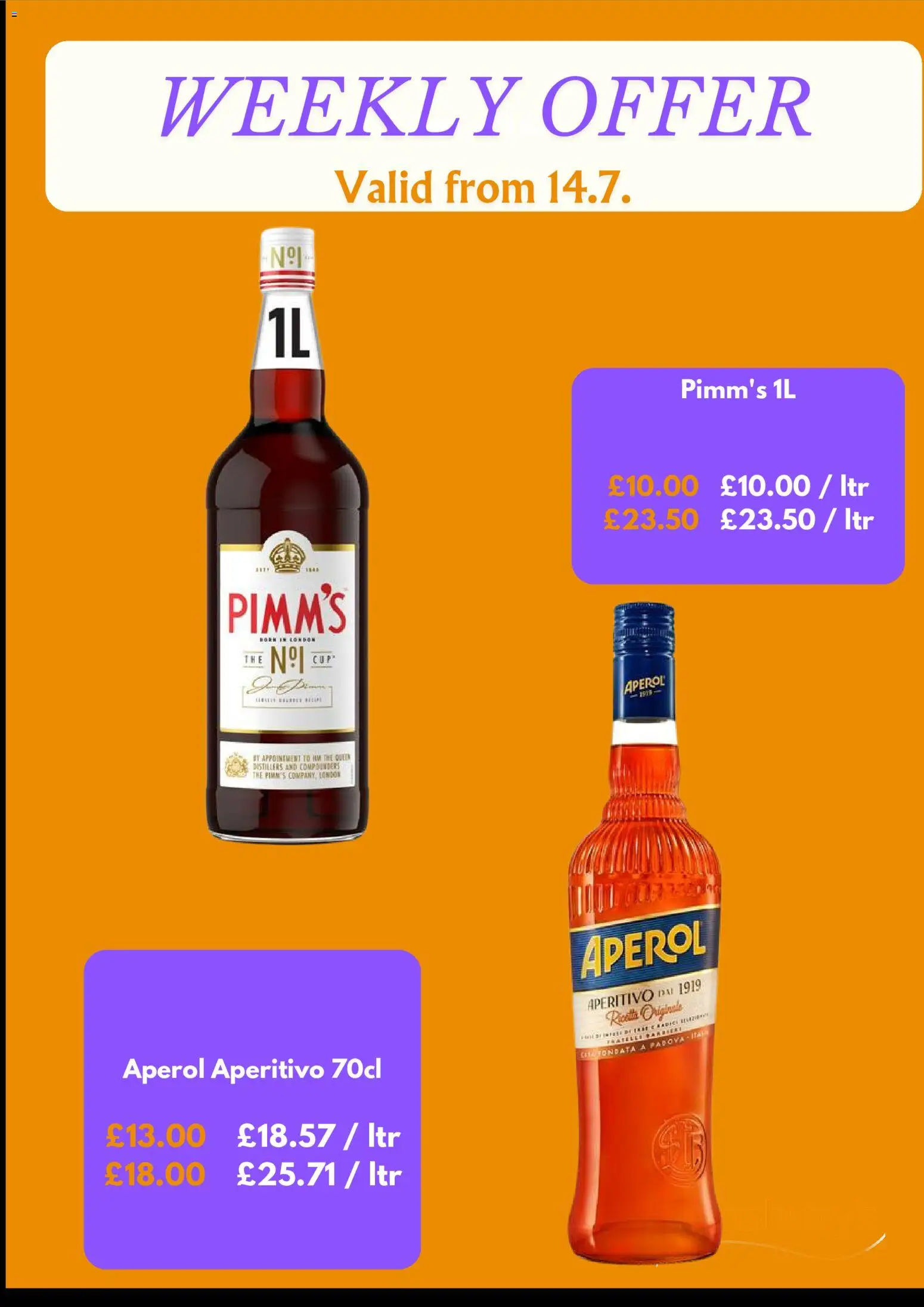 {H1} | Page: 5 | Products: Aperol