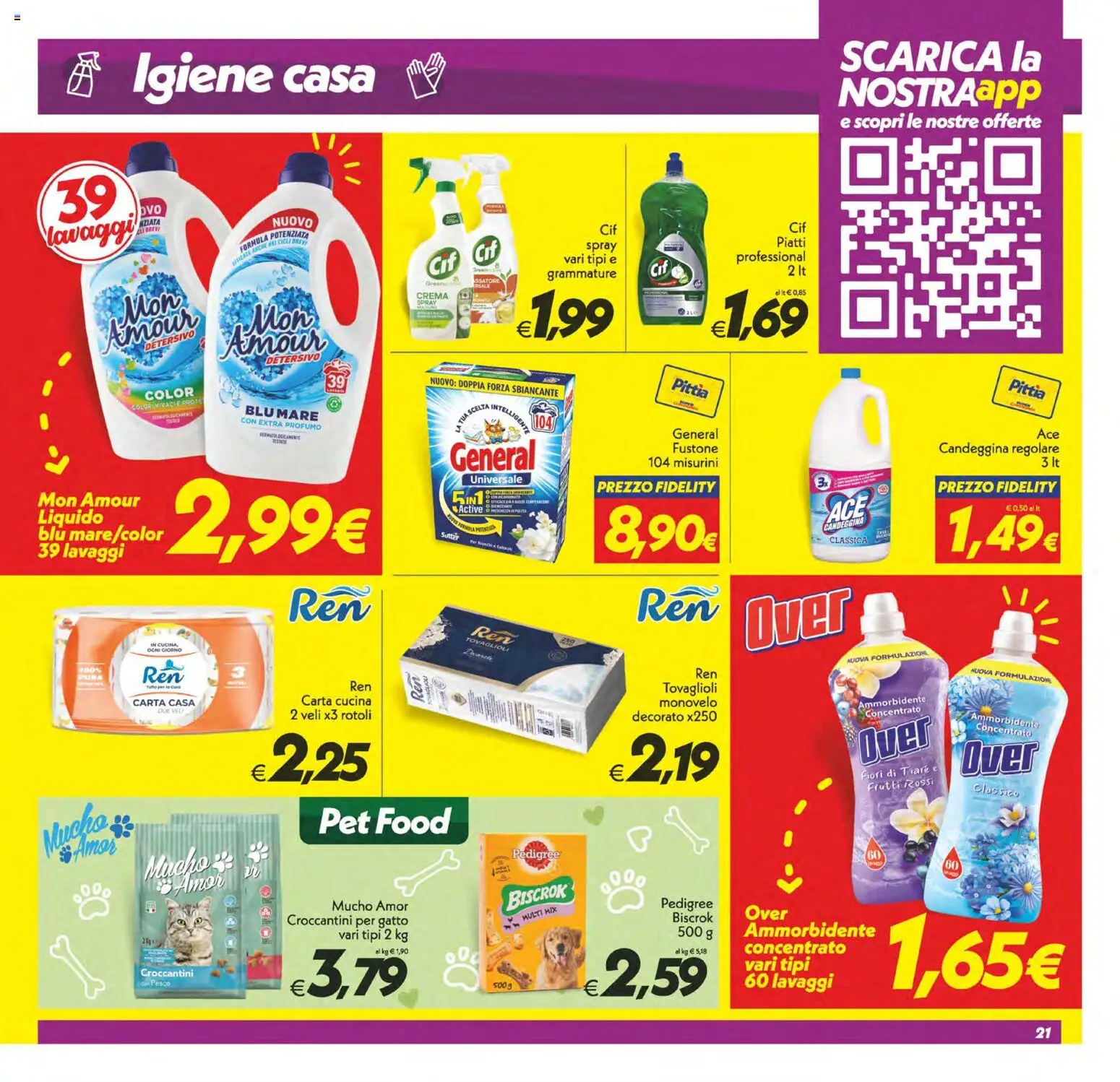 Volantino SuperConveniente del 02/10/2026 | Pagina: 21 | Prodotti: Crema, Ammorbidente, Piatti, Profumo
