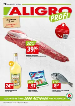 Aligro aktionen Chavannes, Matran, Genf, Sitten ab 25.05.2026 gültig