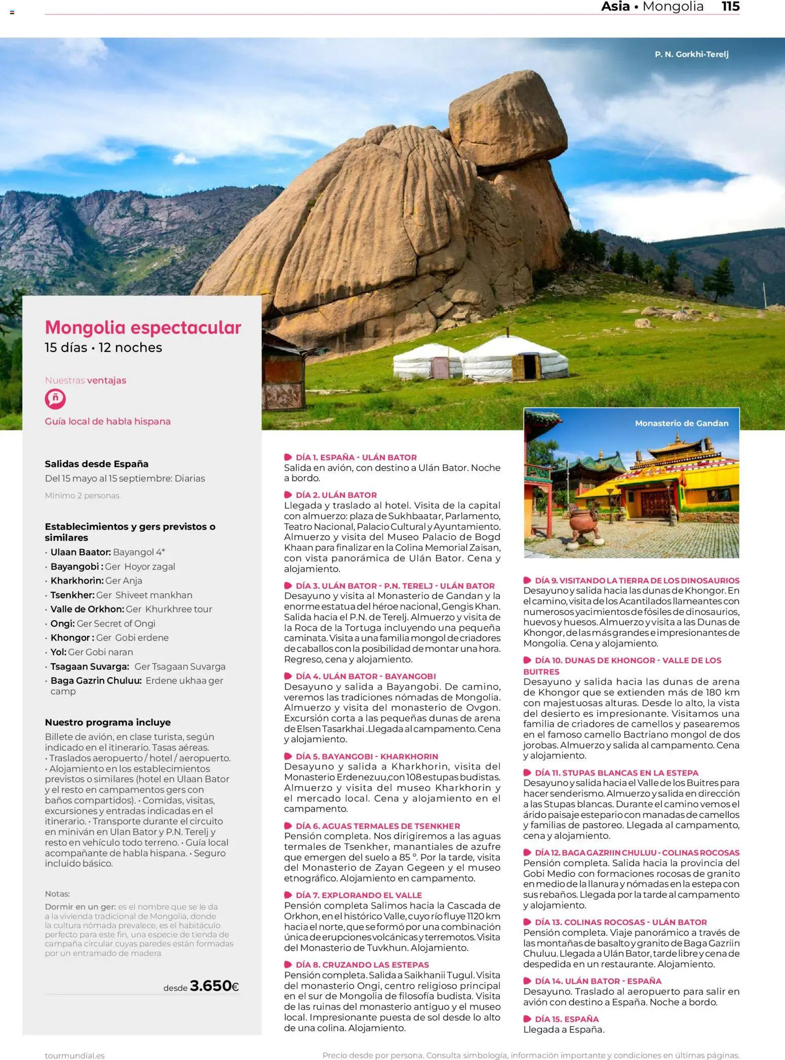 Viajes El Corte Inglés Asia y Oceanía │ válido desde el 01/01/2026 | Página: 115 | Productos: Tierra