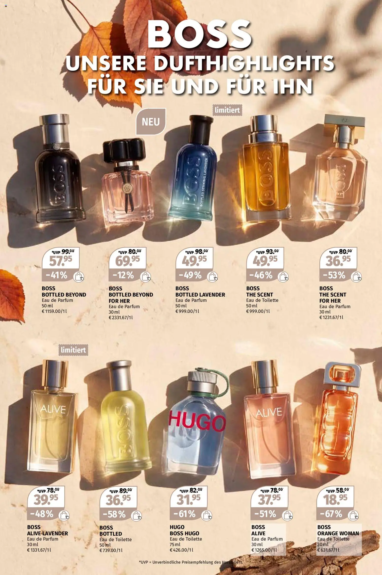 Müller Parfümerie-Highlights – gültig ab 28.09.2026 | Seite: 6 | Produkte: Toilette, Eau de Toilette, Eau de Parfum, Hugo
