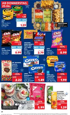 Náhled letáku Kaufland Německo leták - Hannover od 25.06.2026 | Strana: 20 | Produkty: Twix, Popcorn, Cheesecake, Toblerone