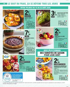E.Leclerc - Prévisualisation de E.Leclerc catalogue Depenser moins valide à partir de 18/08/2026 | Page: 16 | Produits: Nectarines, Fruits, Abricots, Raisin blanc