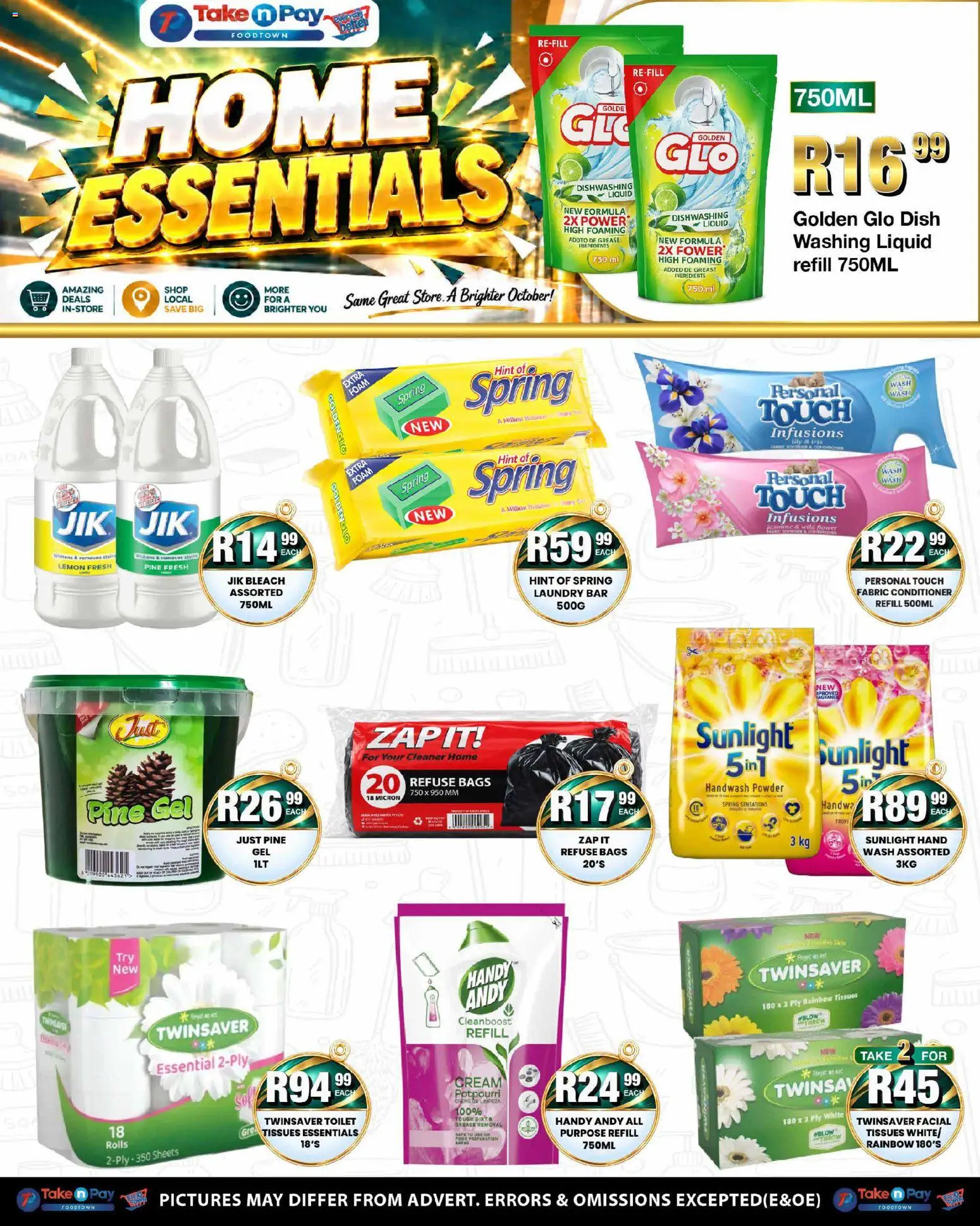 New Take n Pay catalogue – valid from 05/10/2026 | Page: 31 | Products: Bleach, Foam, Lemon, Tissues