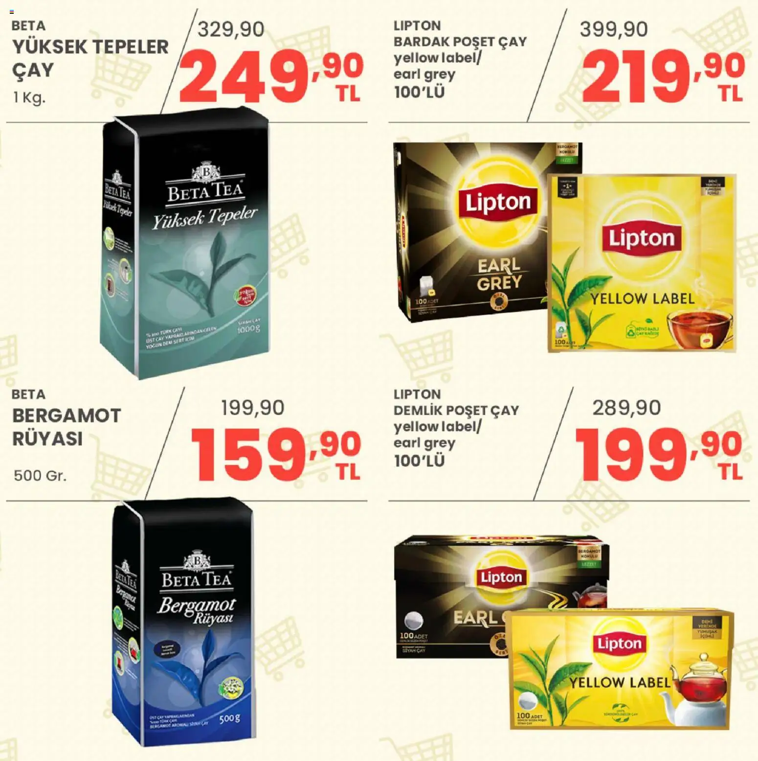 Sarıyer Katalog - 24 Temmuz 2026 tarihinden itibaren geçerlidir | Sayfa: 22 | Ürünler: Çay, Bardak poşet çay, Zselatin, Demlik