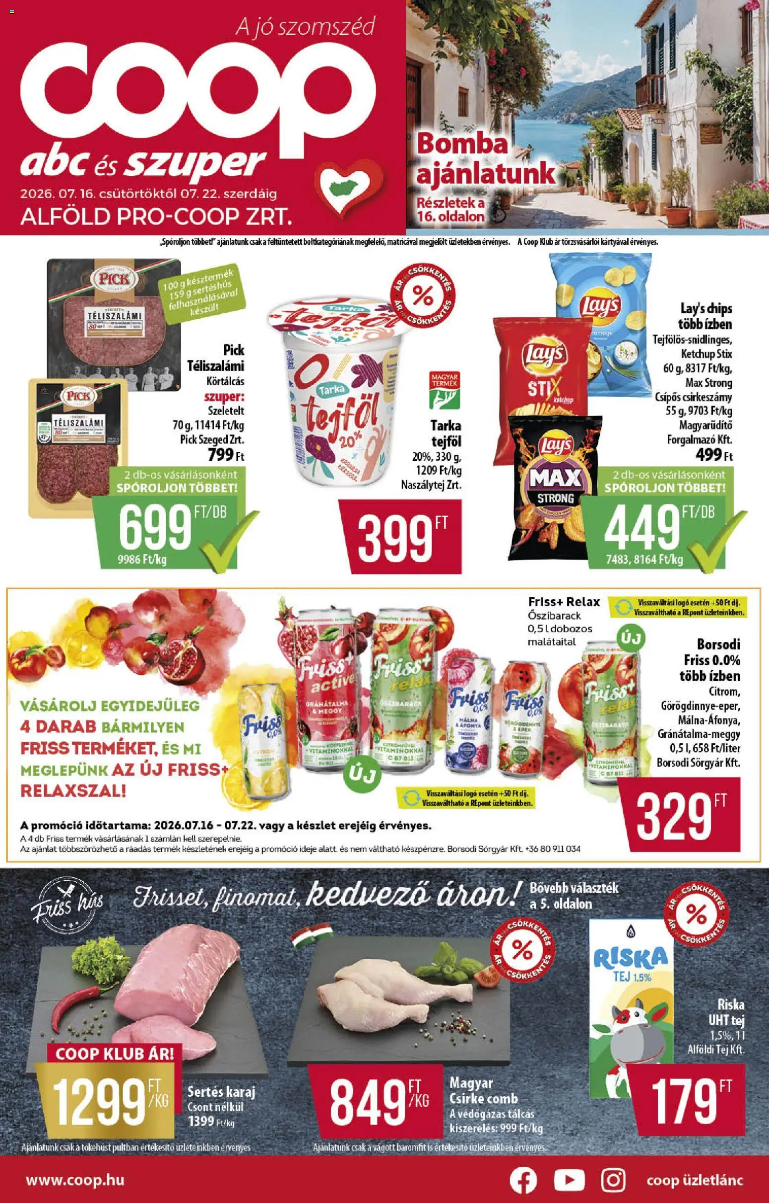 Akciós újság új COOP catalogue cover
