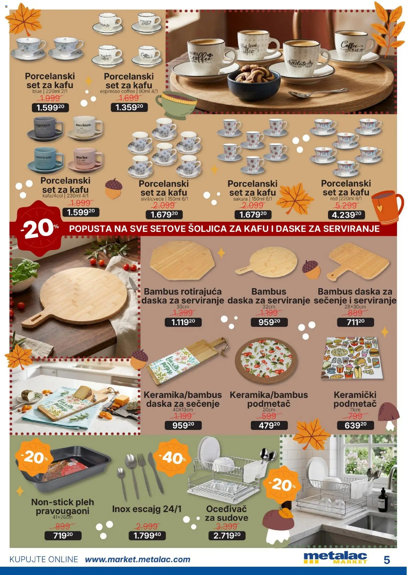 Metalac Market katalog - važi od 01.10.2026 | Strana: 5 | Proizvode: Daska za sečenje, Escajg