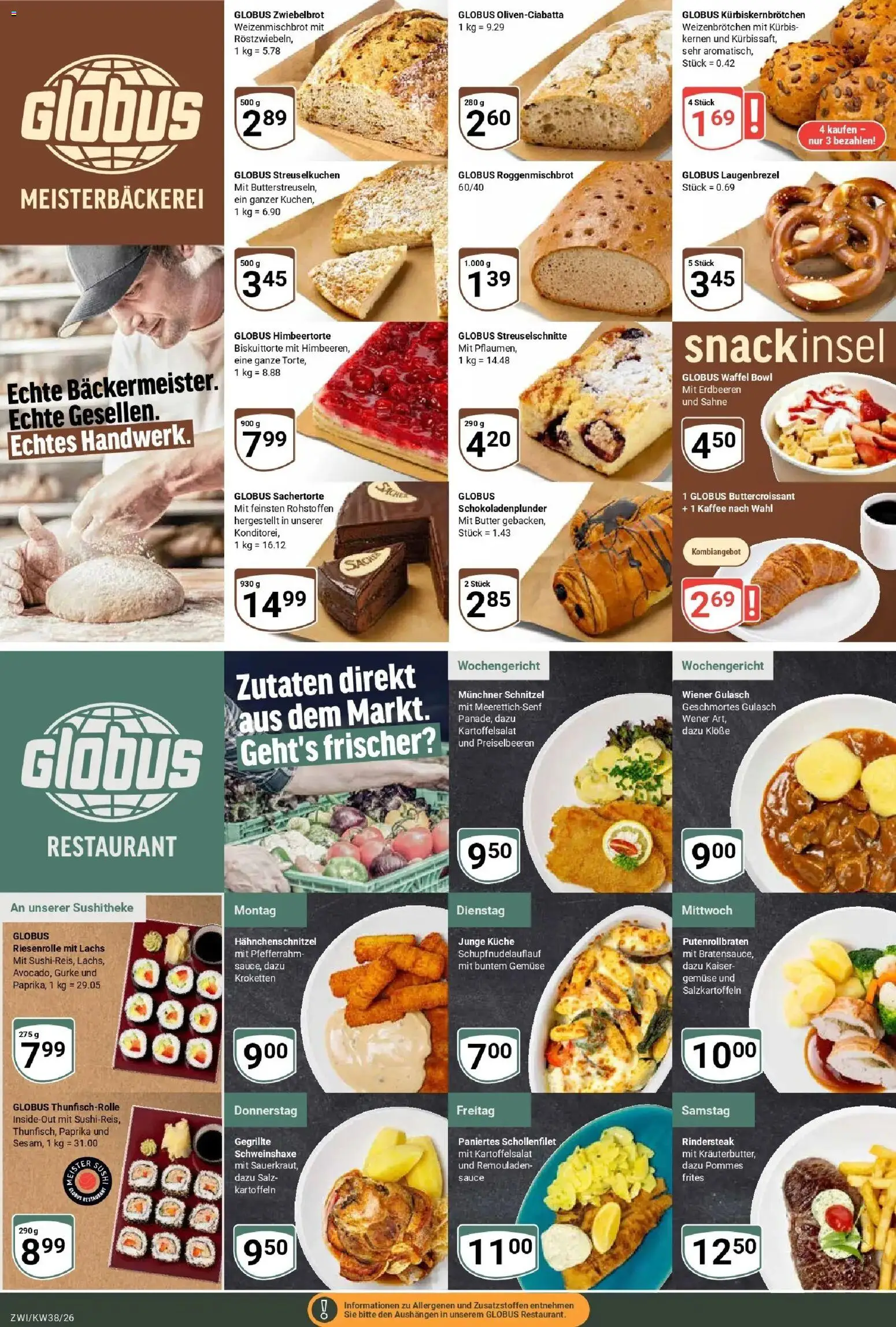 Globus Prospekt Zwickau (ab 14.09.2026) » Angebote online | Seite: 9 | Produkte: Küche, Schnitzel, Kartoffeln, Salz