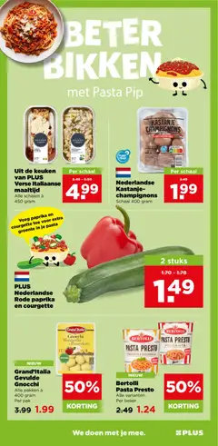 Grand'Italia Gevulde Gnocchi, Grand'Italia Gevulde Gnocchi. Alle pakken à 400 gram. Per pak. - Voorbeeld van een folder van Plus, geldig van 16-09-2026 | Pagina: 3