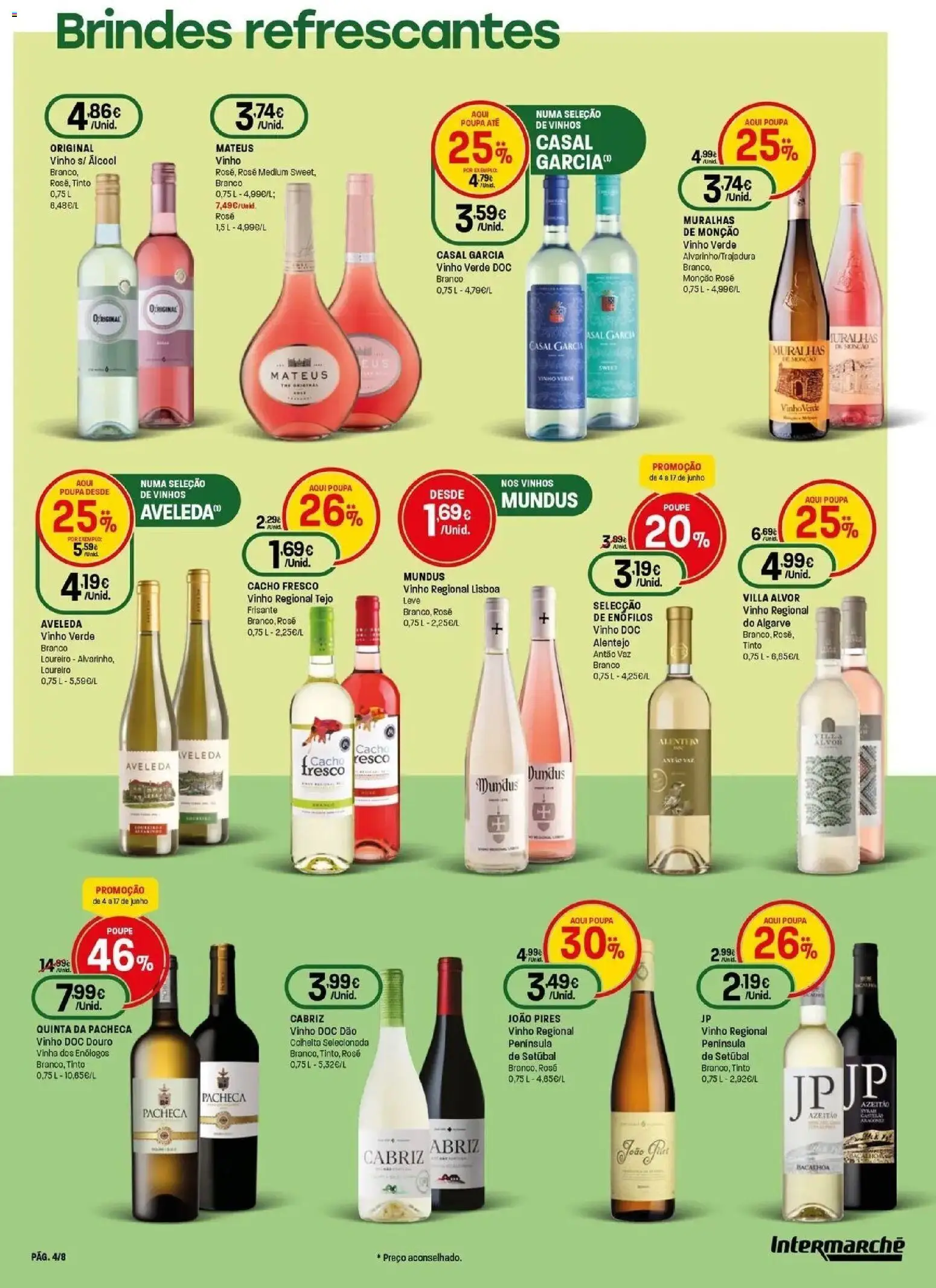 Intermarché - O melhor mundial serve-se em casa. │ válido de 04/06/2026 | Página: 4 | Produtos: Vinho