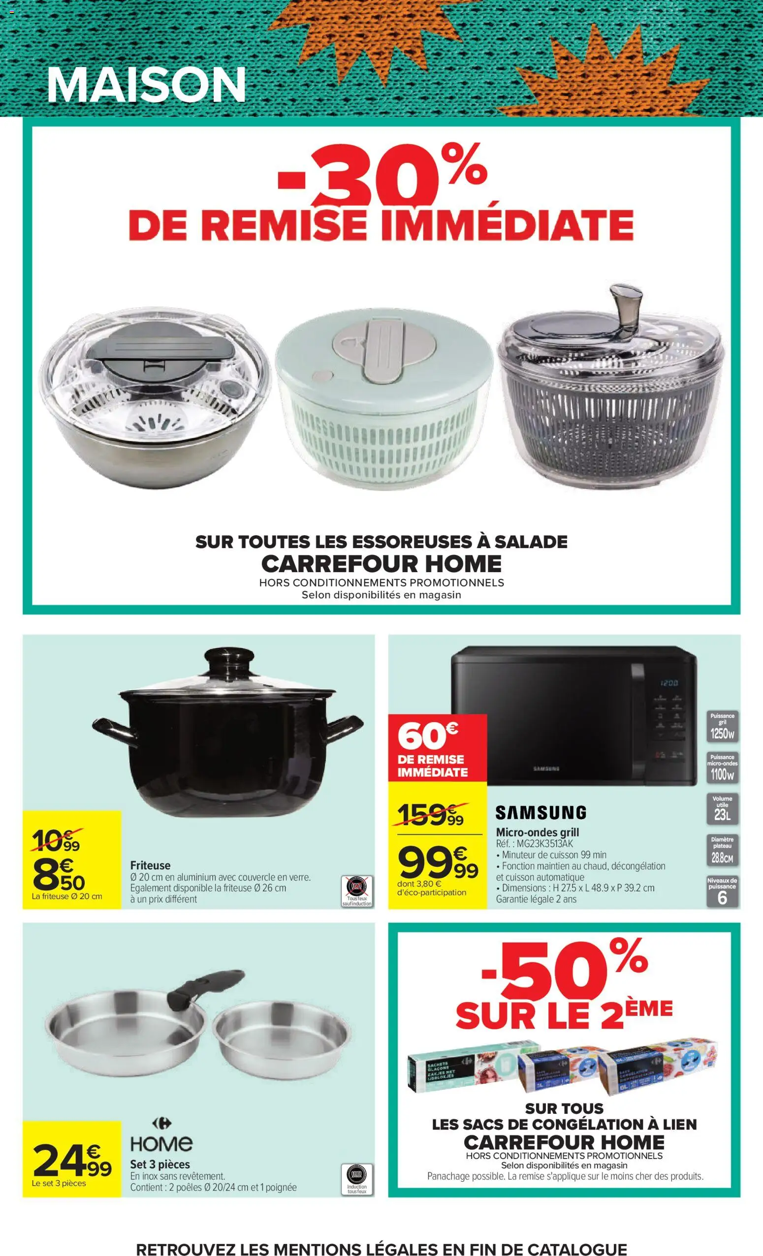 {H1} | Page: 74 | Produits: Salade, Plateau, Friteuse, Gril