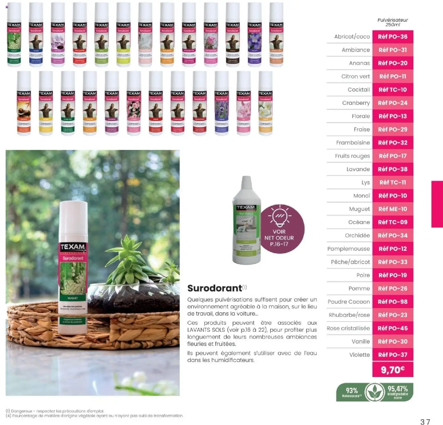 {H1} | Page: 37 | Produits: Citron, Citron vert, Muguet, Ananas