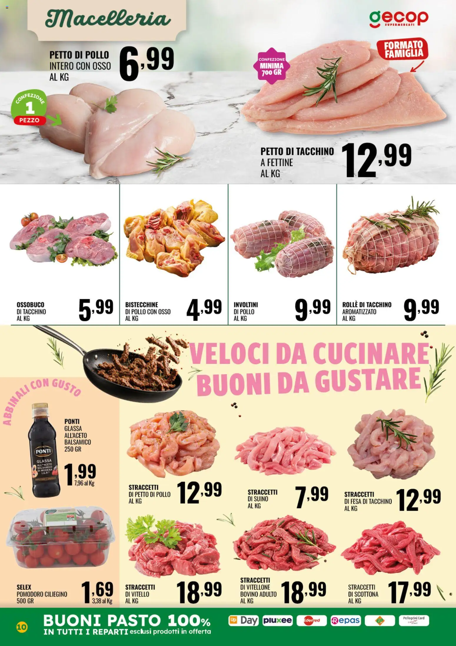Volantino GECOP del 01.06.2026 | Pagina: 10 | Prodotti: Suino, Tacchino, Pomodoro, Ossobuco