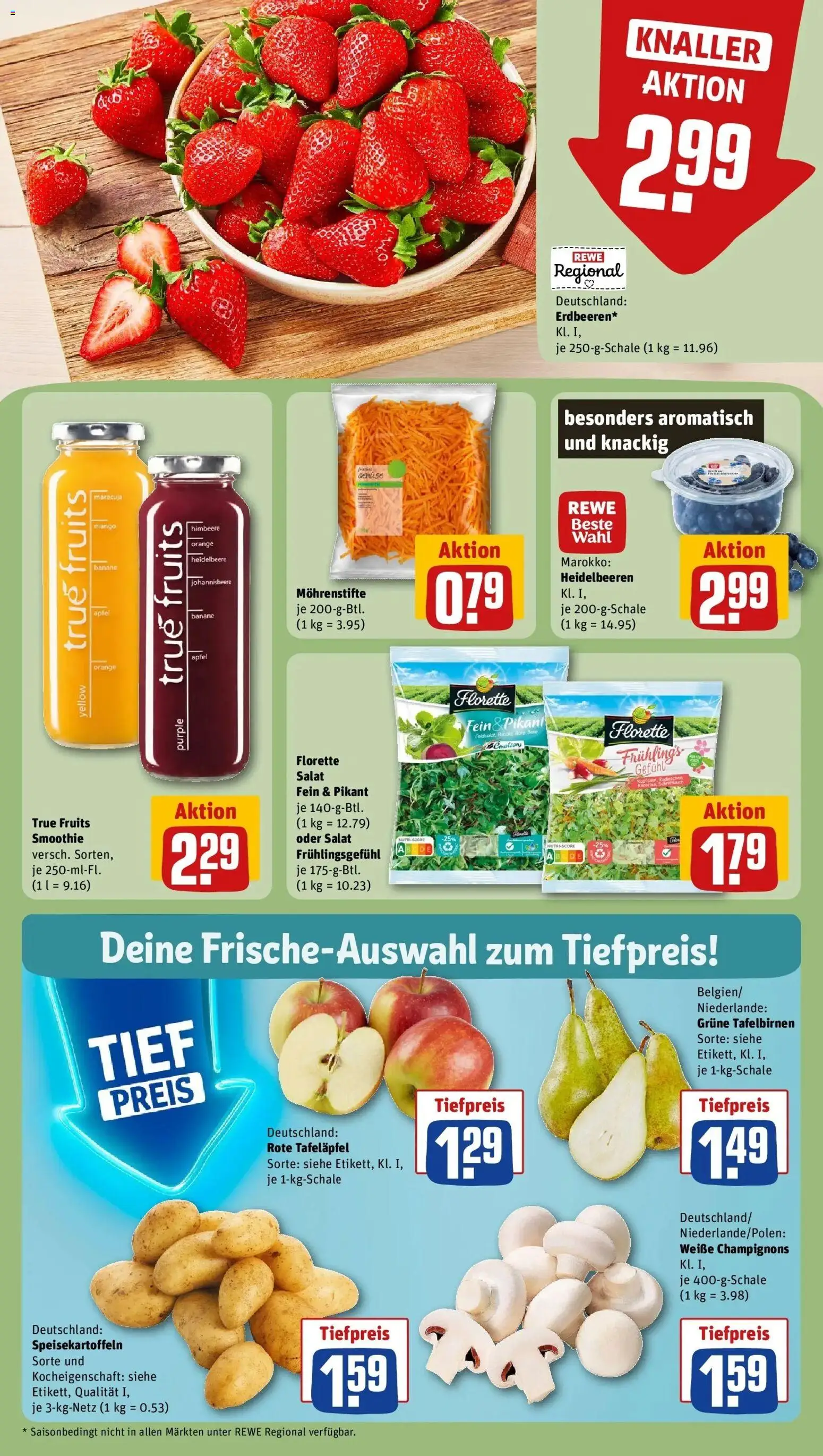 Rewe Prospekt Berlin / Steglitz	 – gültig ab 20.04.2026 | Seite: 8 | Produkte: Champignons, Mango, Himbeere, Erdbeeren