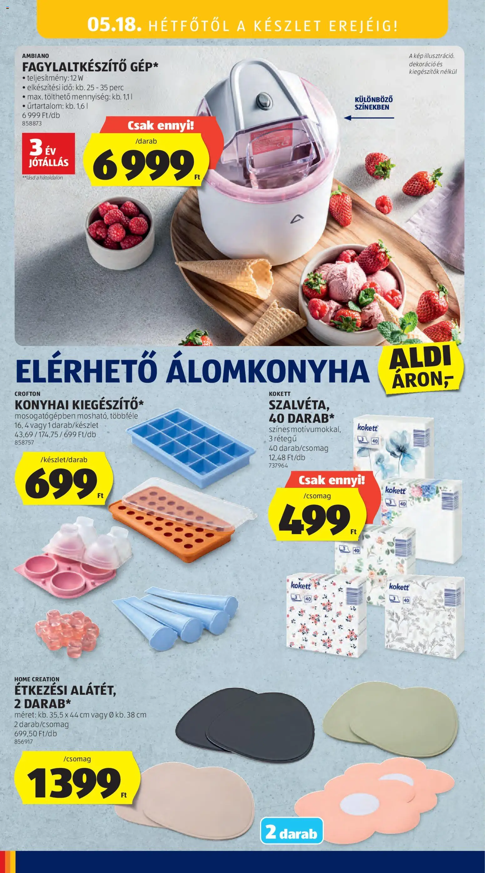 Aldi akciós ujság - amely érvényes a következő dátumtól: 14.05.2026 | Oldal: 14 | Termékek: Dekoráció