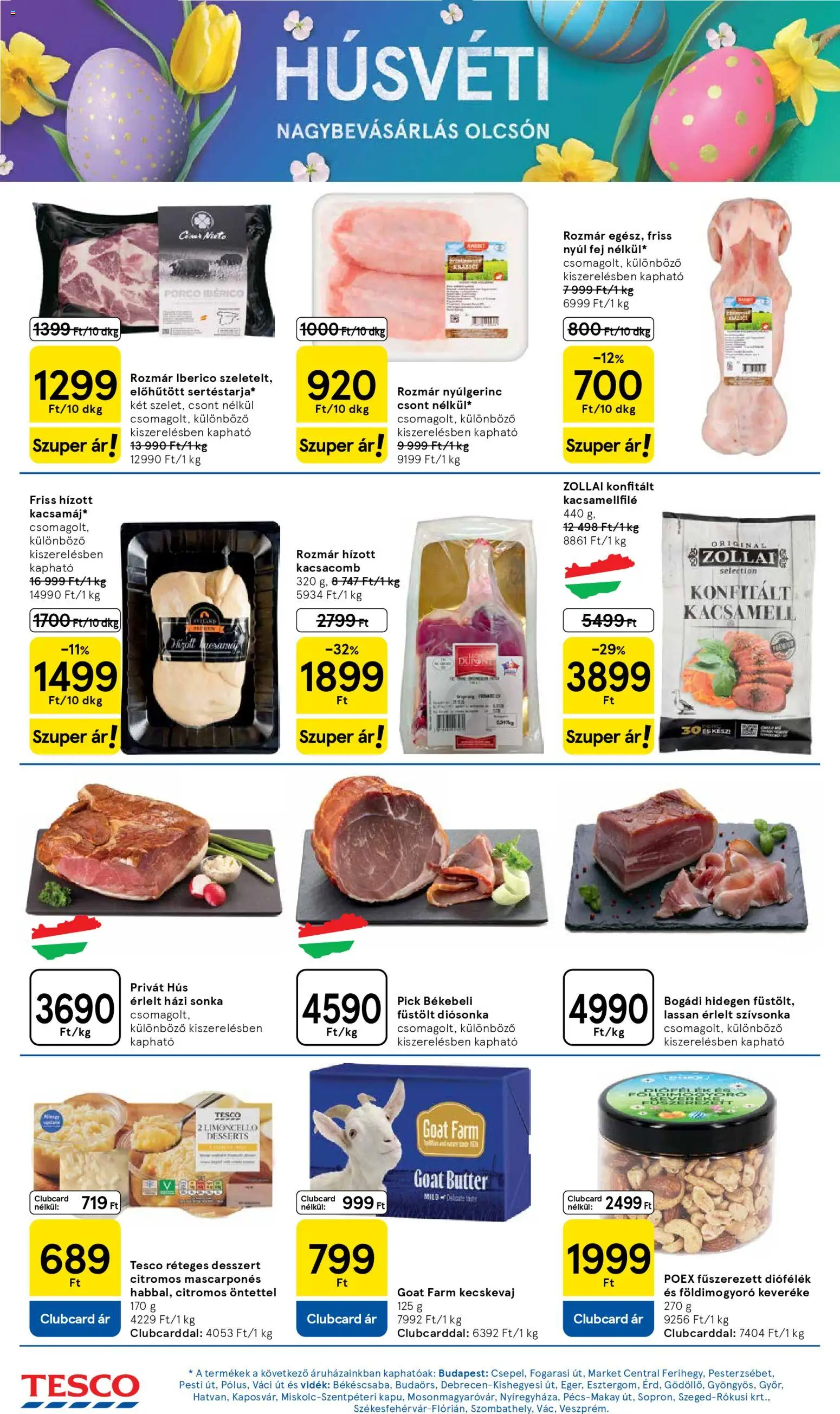 Tesco akciós ujság - amely érvényes a következő dátumtól: 2026.03.31. | Oldal: 24 | Termékek: Kacsacomb, Pick, Sonka, Szívsonka