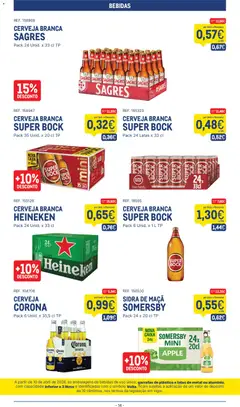 Pré-visualização Makro folheto válido de 07/07/2026 | Página: 14 | Produtos: Super bock, Caixa, Maça, Somersby