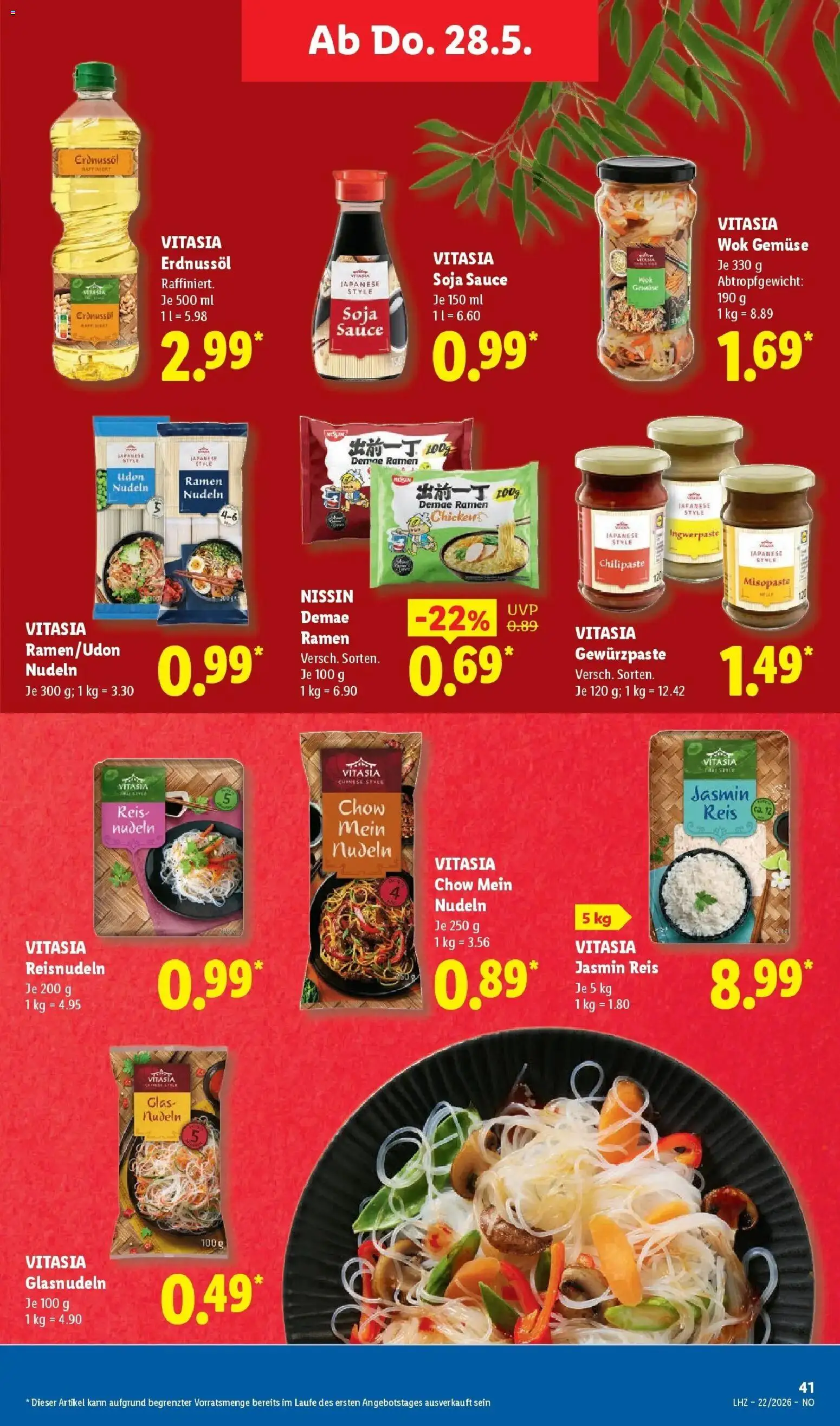 Lidl Prospekt Braunschweig – gültig ab 26.05.2026 | Seite: 59 | Produkte: Gemüse, Reis, Nudeln, Wok