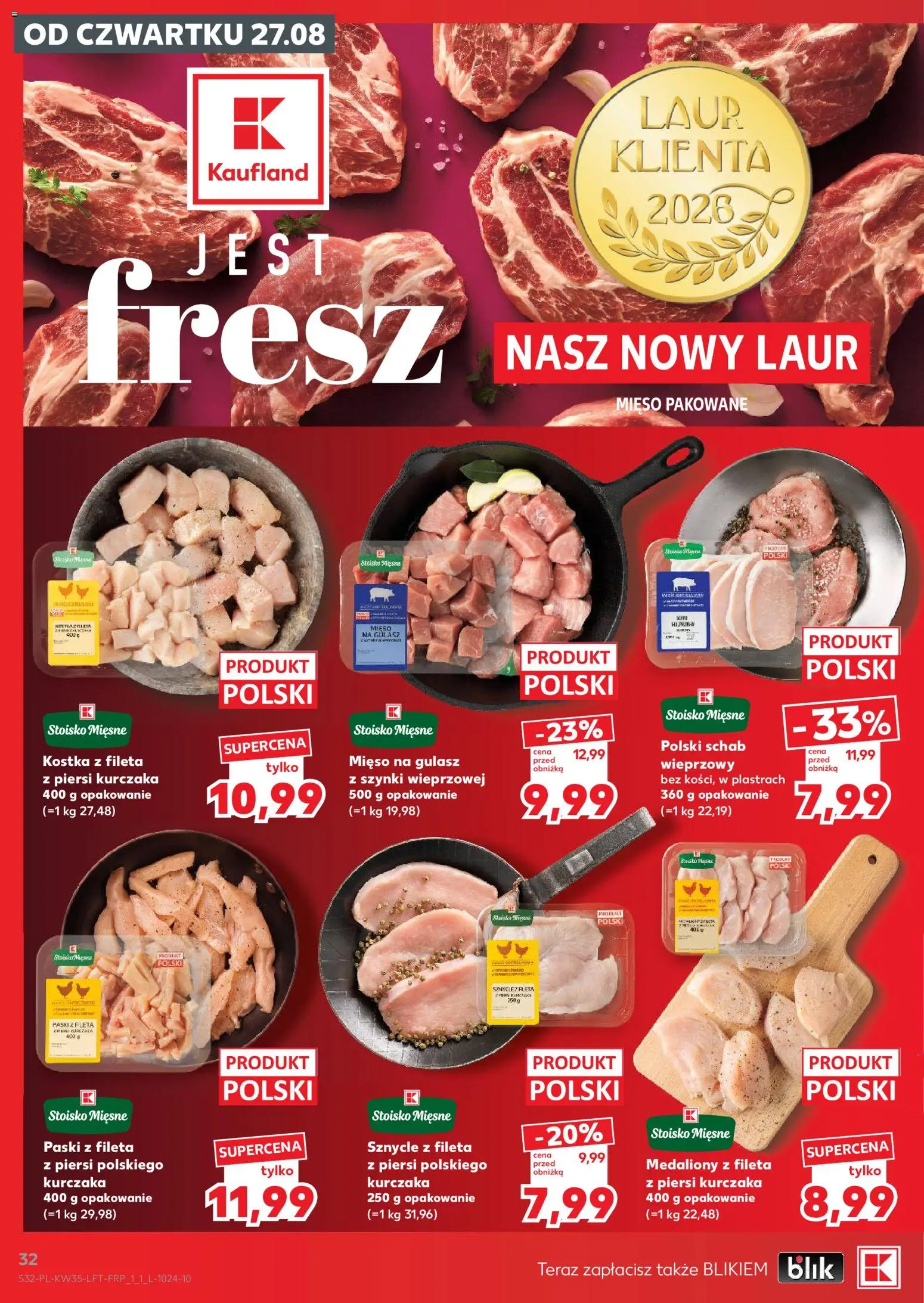 Kaufland Polsko leták - Jest fresz od 27.08.2026 | Strana: 32