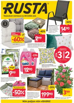 Rusta-mainoslehti voimassa 04.05.2026 alkaen