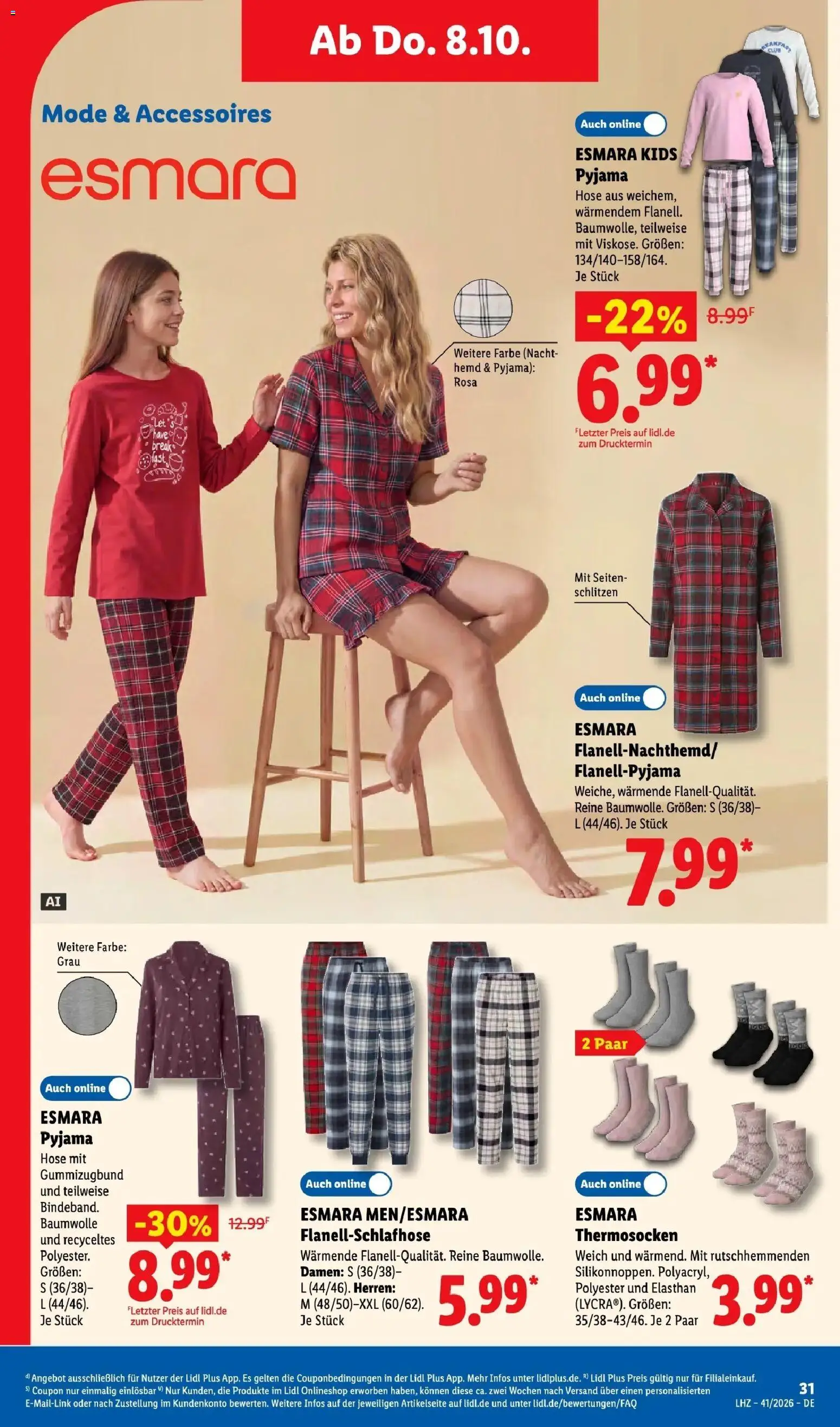 Lidl Prospekt Weikersheim (ab 05.10.2026) zum Blättern » Angebote | Seite: 49 | Produkte: Hemd, Hose, Pyjama