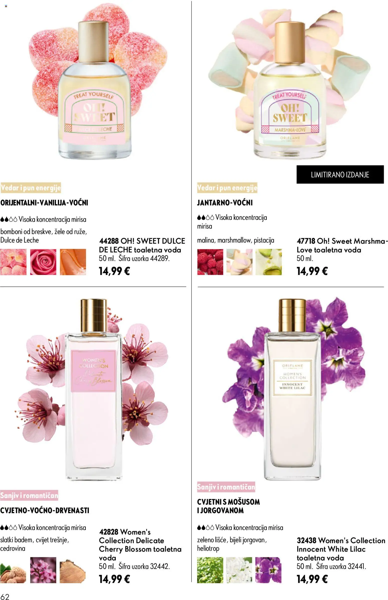Oriflame katalog | vrijedi od 05.08.2026 | Stranica: 62 | Proizvodi: Bomboni, Voda