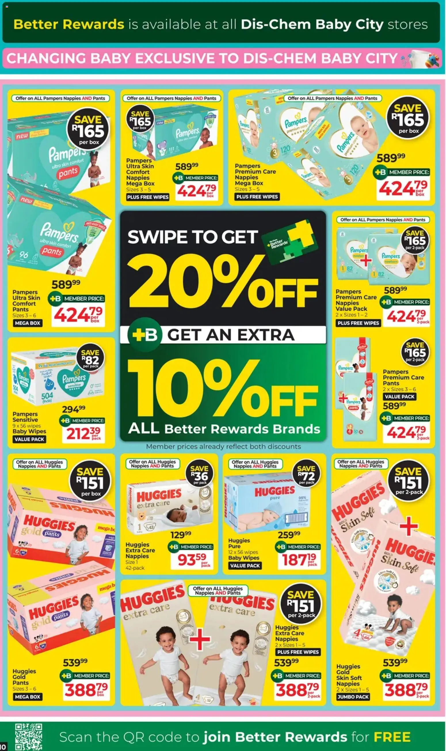 New Dis-Chem catalogue – valid from 17.03.2026 | Page: 10 | Products: Pants, Box, Nappies