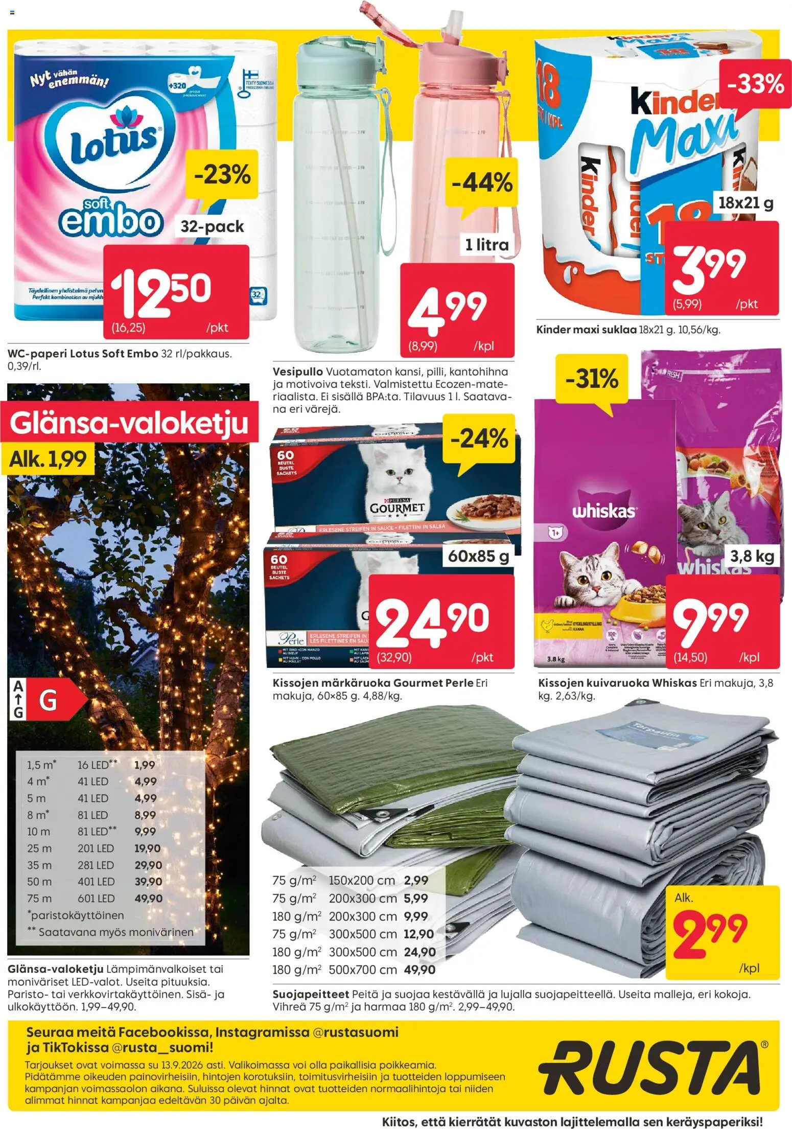 Rusta tarjoukset – voimassa 07/09/2026 alkaen | Sivu: 20