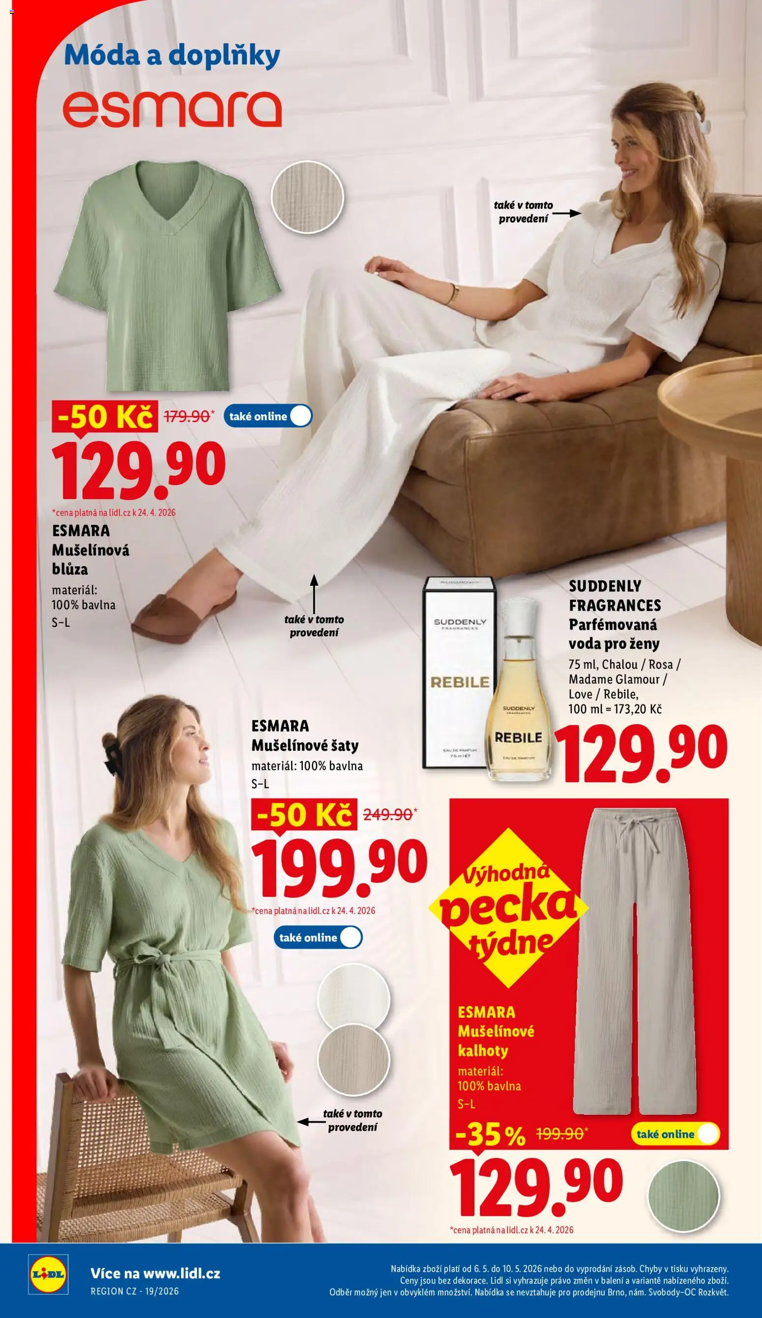 Lidl leták od 06.05.2026 | Strana: 30 | Produkty: Šaty, Voda, Kalhoty