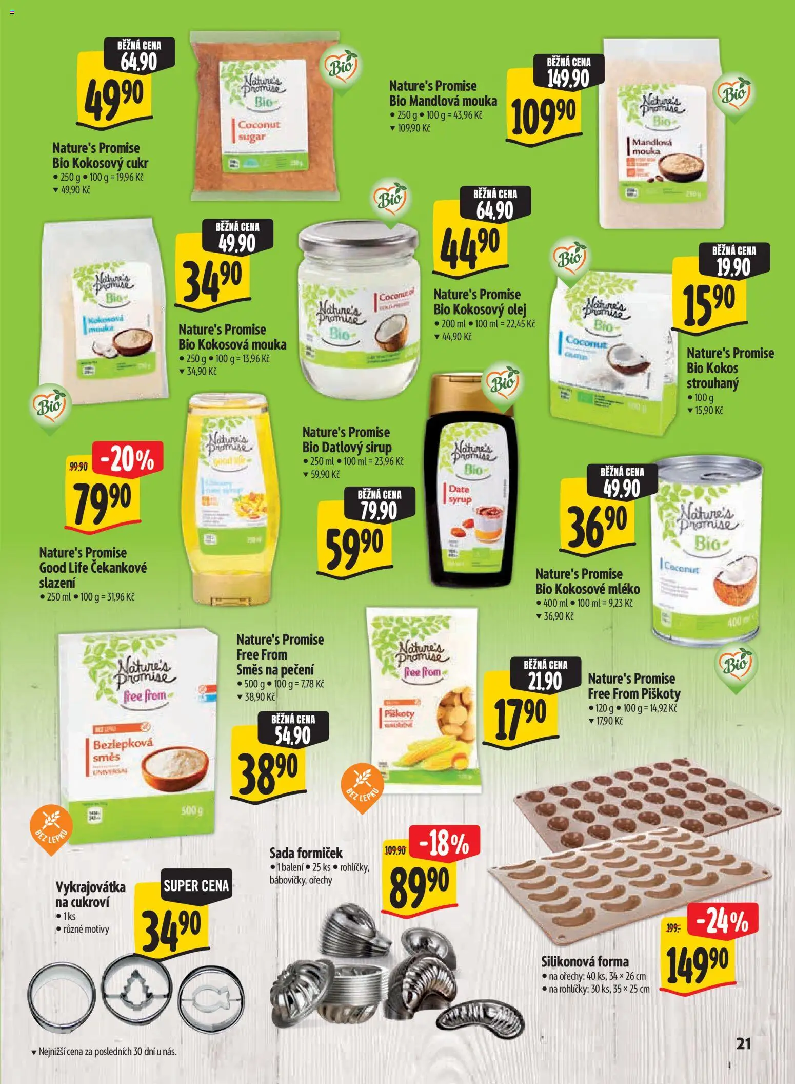 Albert leták - Hypermarket Kouzlo Vánoc od 29.10.2026 | Strana: 21 | Produkty: Kokos strouhaný, Bio kokosový olej, Kokos, Datlový sirup