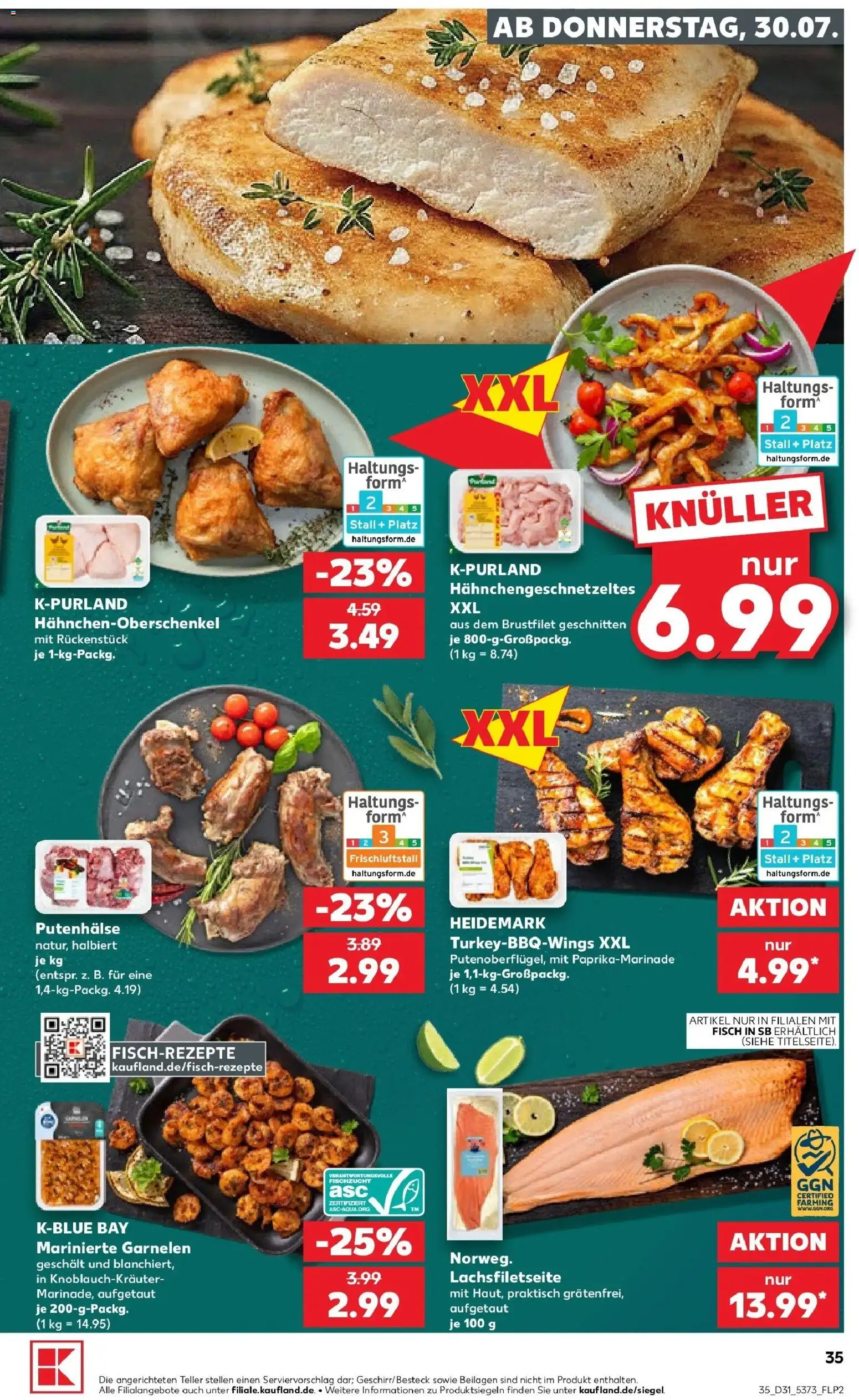 Kaufland Prospekt Bad Oldesloe – gültig ab 30.07.2026 | Seite: 35 | Produkte: Garnelen, Fisch