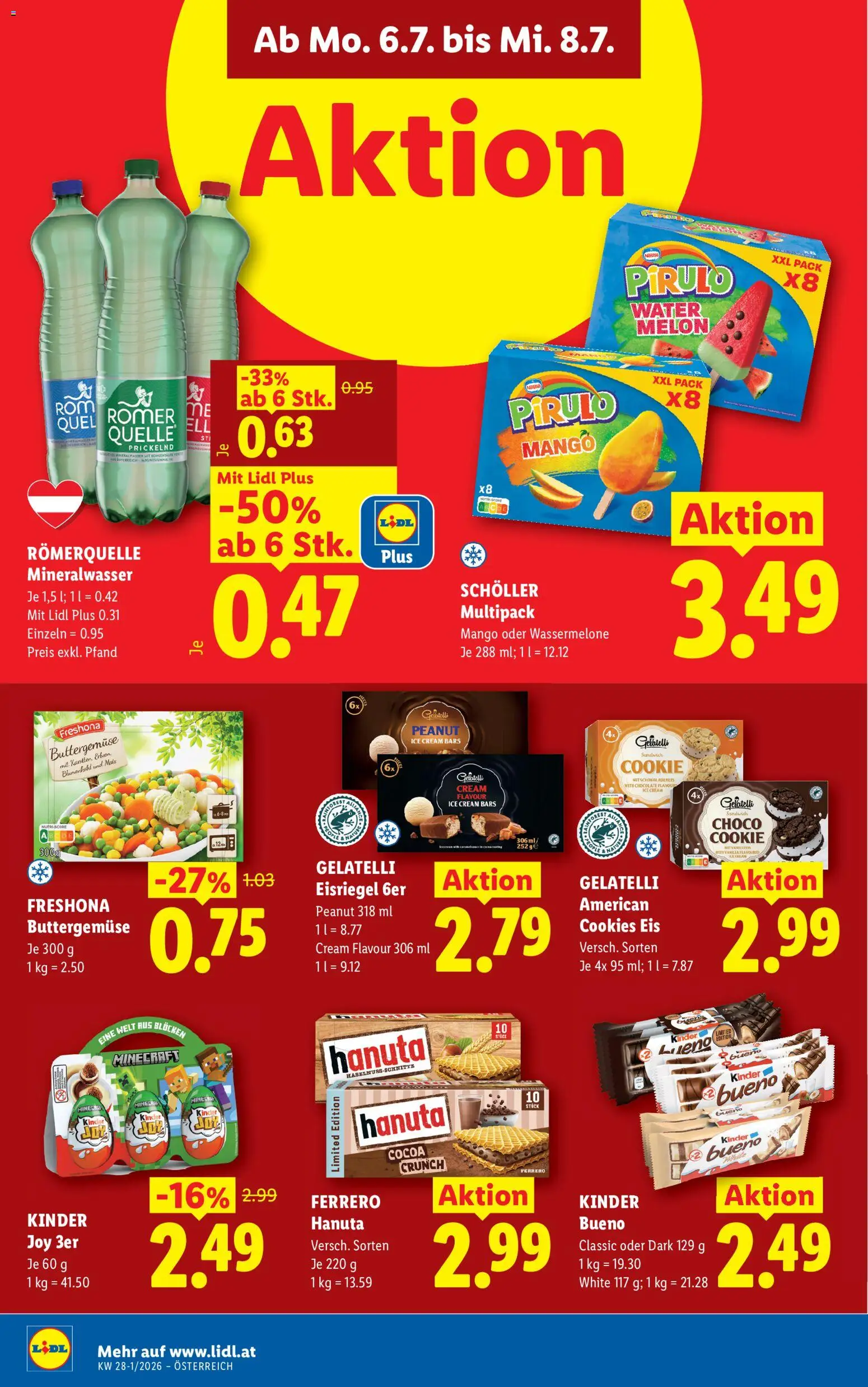 Lidl - Flugblatt gültig ab 02.07.2026 | Seite: 41 | Produkte: Eis, Mango, Wassermelone, Blumenkohl