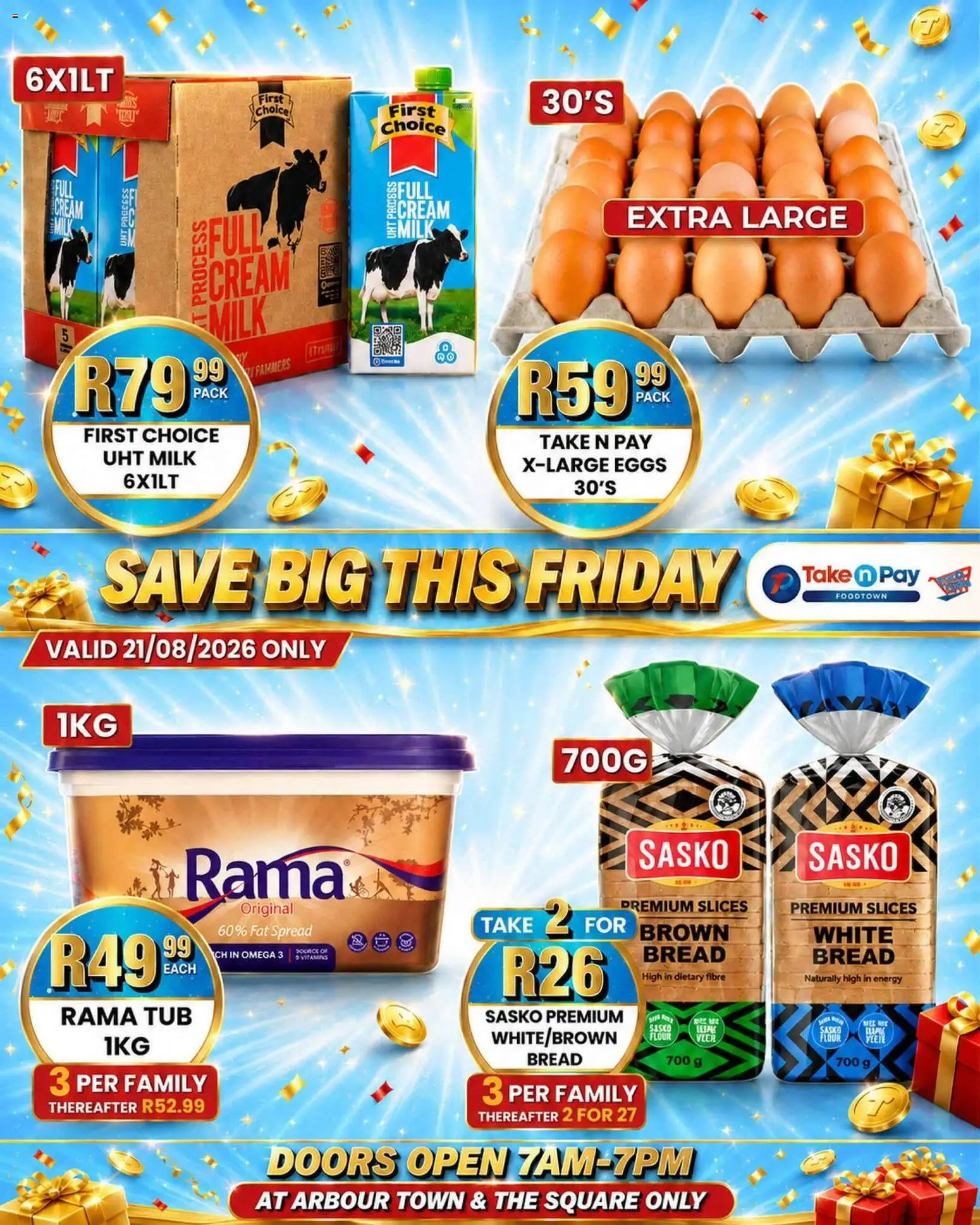 New Take n Pay catalogue – valid from 21/08/2026 | Page: 2 | Products: Spread, Omega 3, Cream, Fat spread