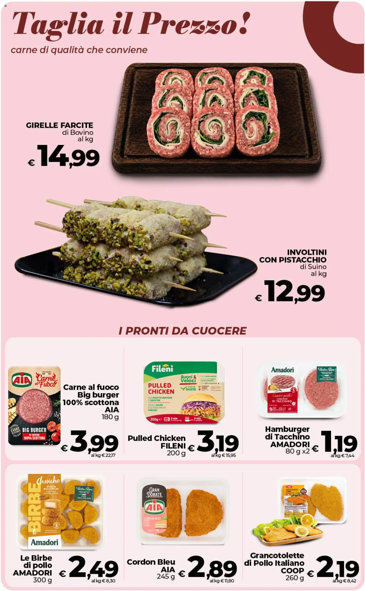 Volantino COOP del 01/09/2026 | Pagina: 15 | Prodotti: Bovino, Pistacchio, Tacchino, Hamburger